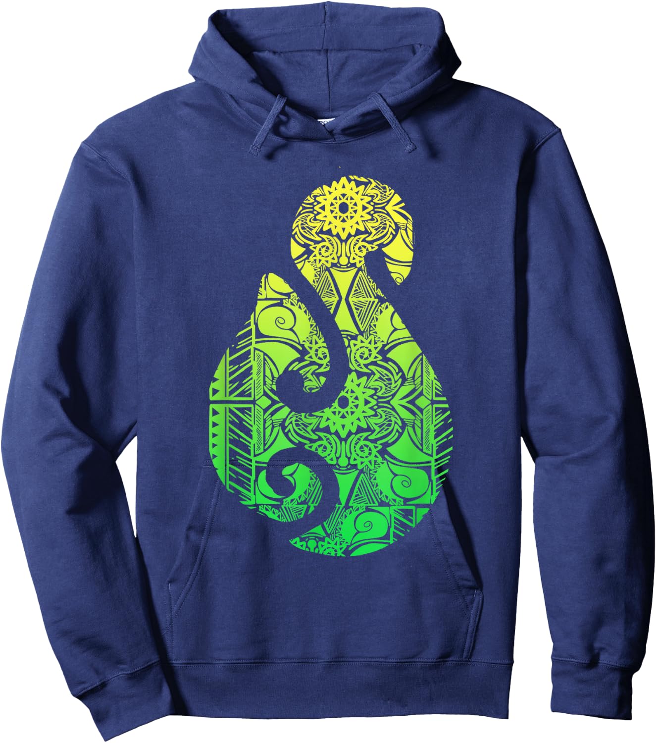 Maori Hook Polynesian New Zealand Culture Tattoo Hoodie - Hoodie | Navy