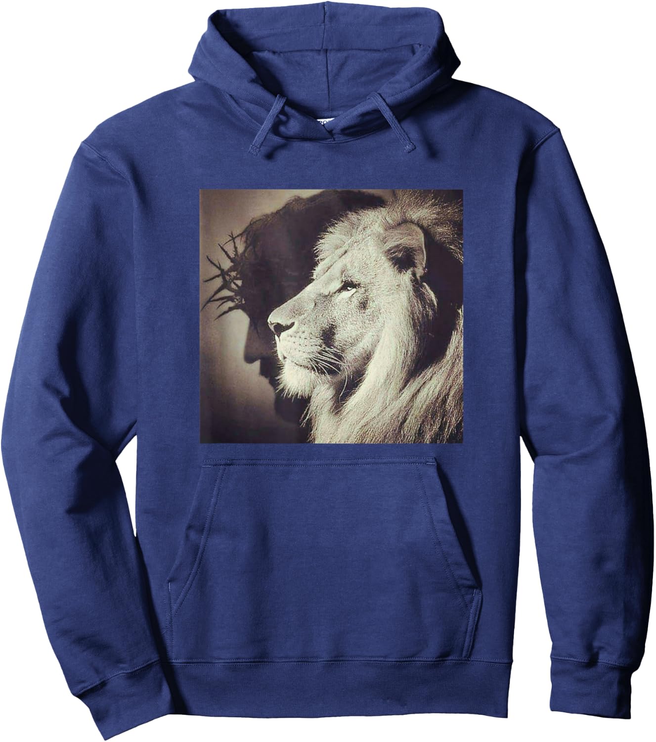 Jesus Lion of Judah Christian Gift Hoodie - Hoodie | Navy