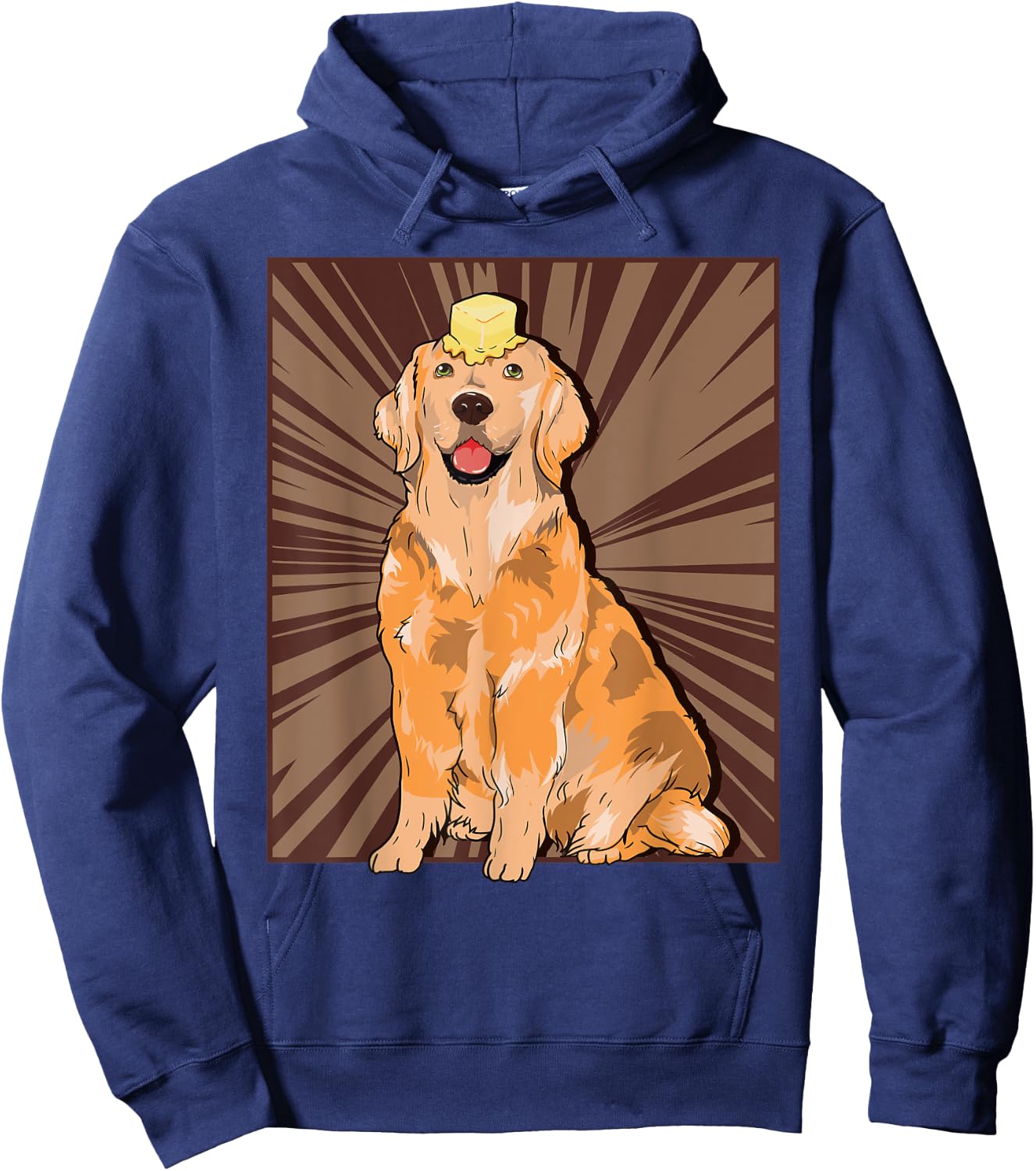 Butter Dog Meme Cute Golden Retriever Dank Meme Hoodie - Hoodie | Navy