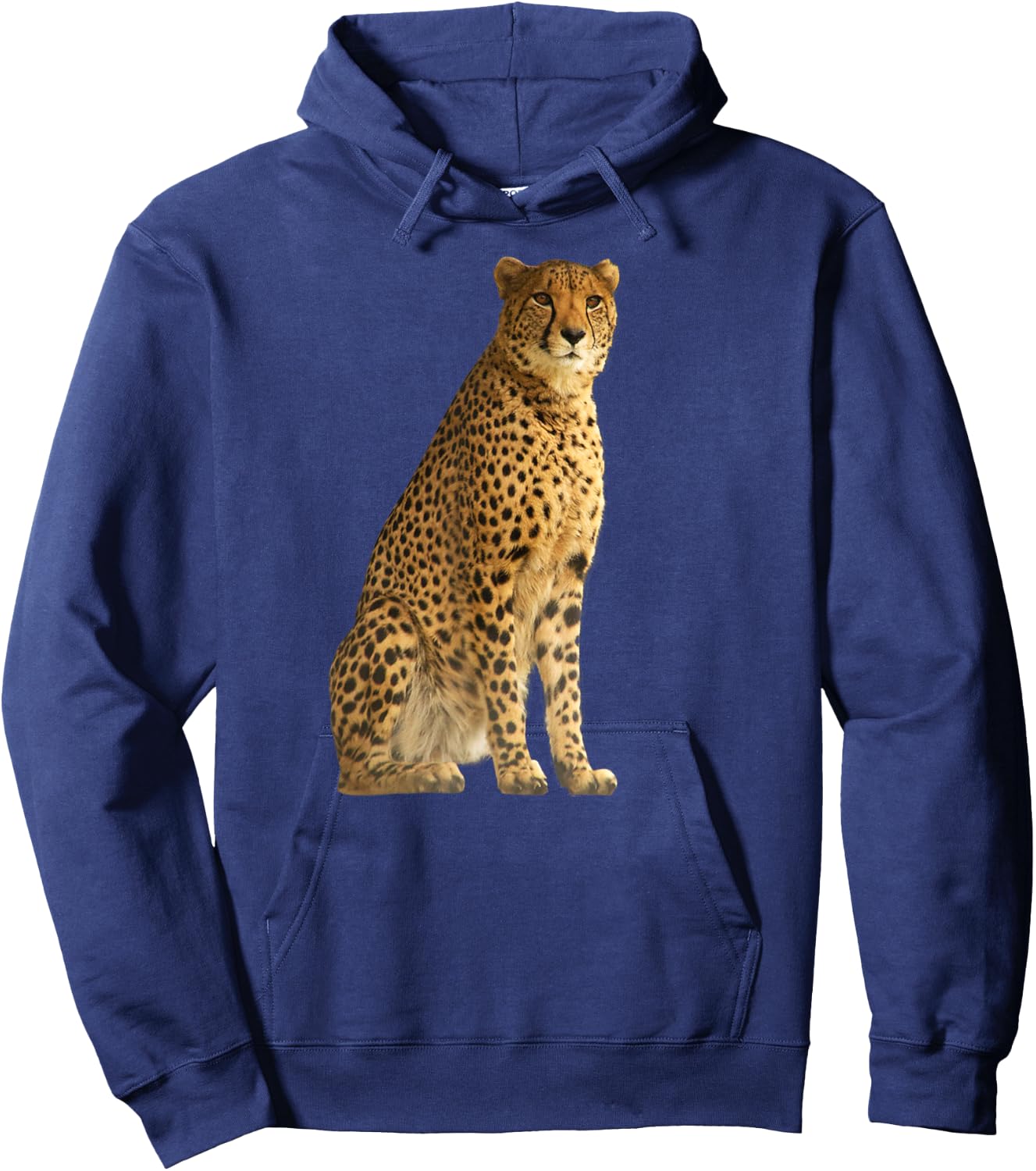 Cheetah Predatory Cat Africa Cat Wild Illustration Women Kids Hoodie - Hoodie | Navy