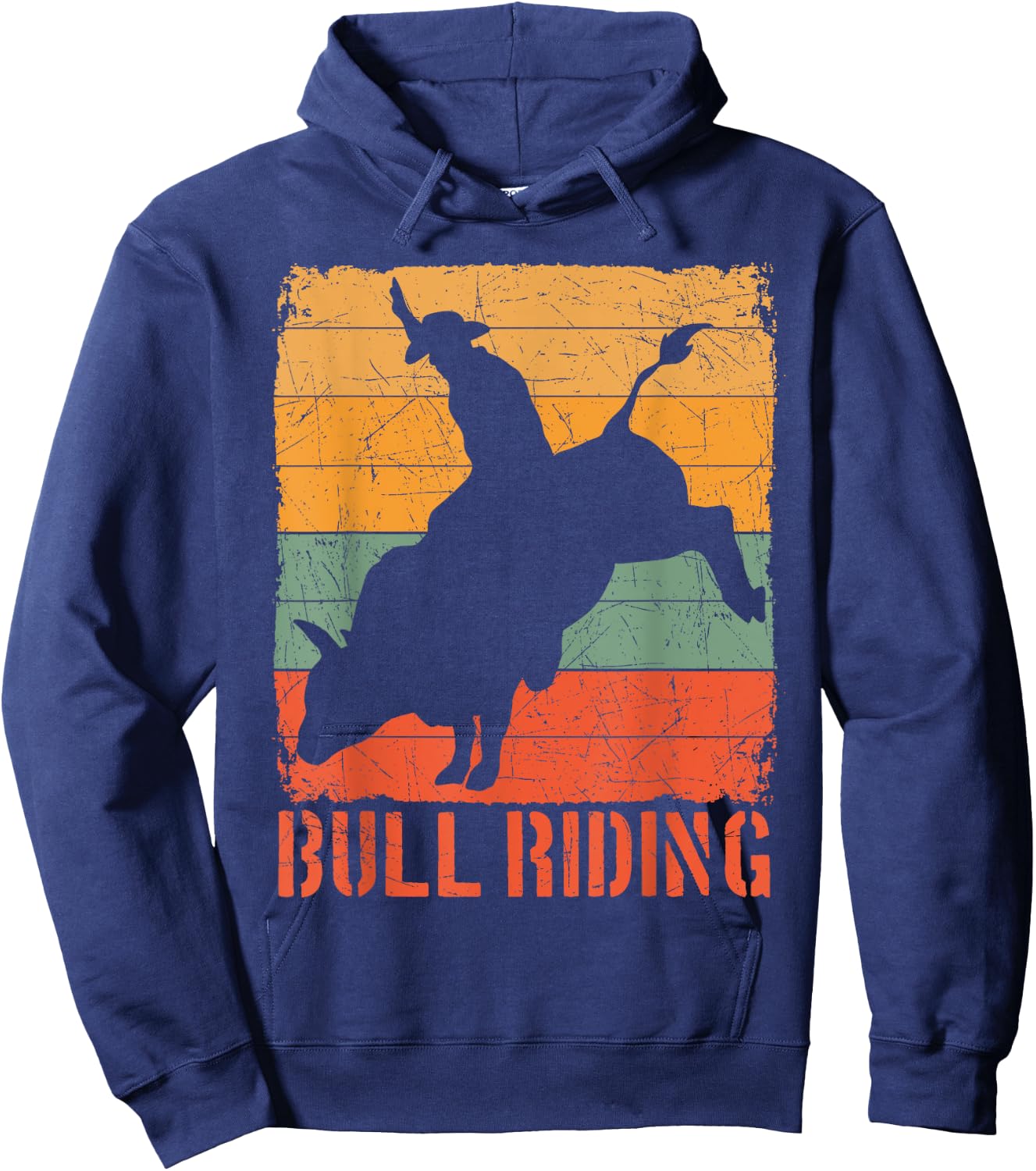 Bull Rider Riding Cowboy Cowgirl Rodeo Buck Off Sport Gift Hoodie - Hoodie | Navy