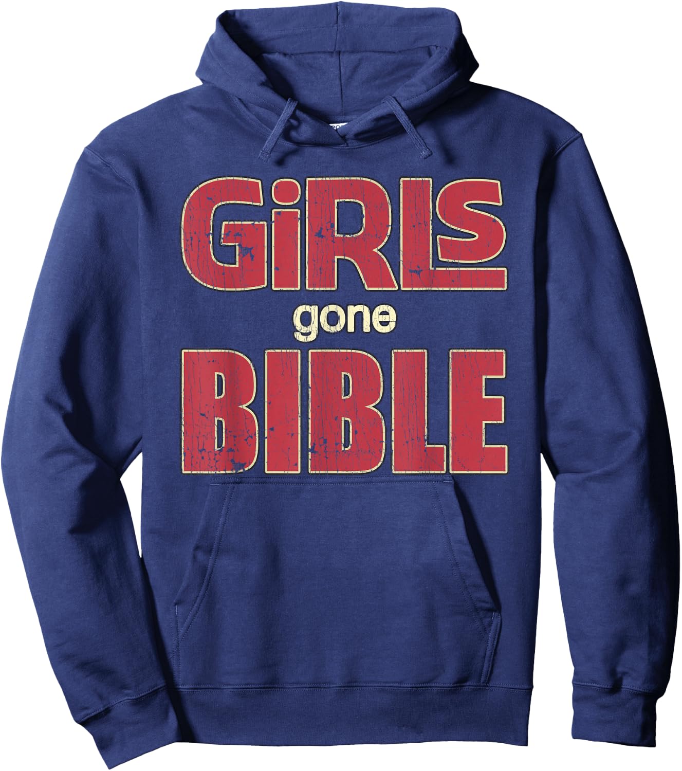 Girls Gone Bible Christian Lover Jesus Bible Verse Hoodie - Hoodie | Navy
