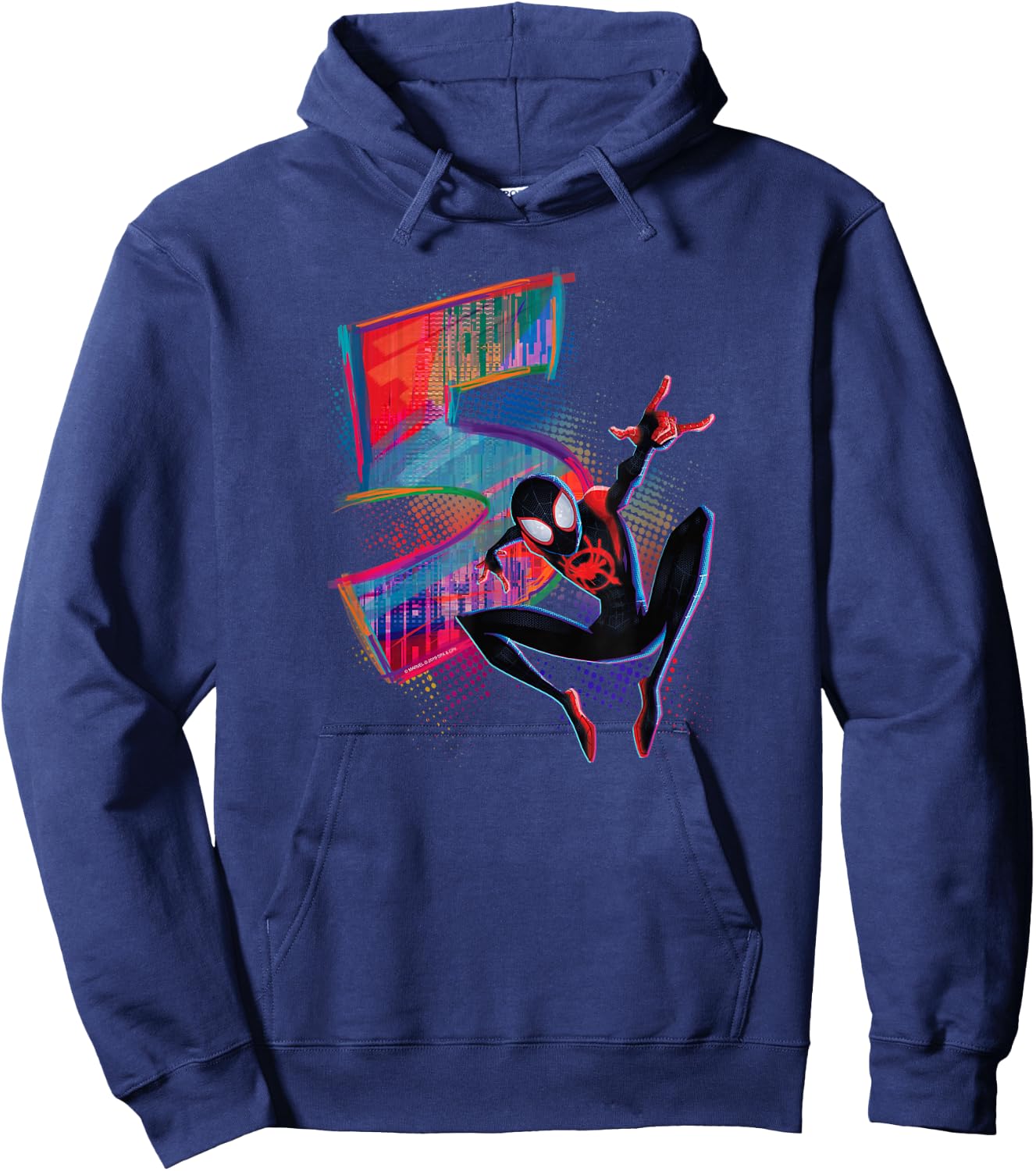 Marvel Spider-Man Miles Morales 5th Birthday Graphic Hoodie - Hoodie | Navy