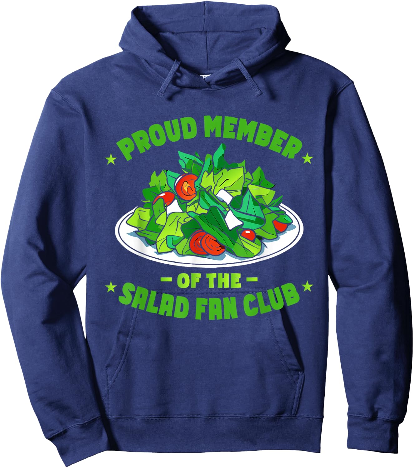Funny Salad Healthy Food Hoodie - Hoodie | Navy