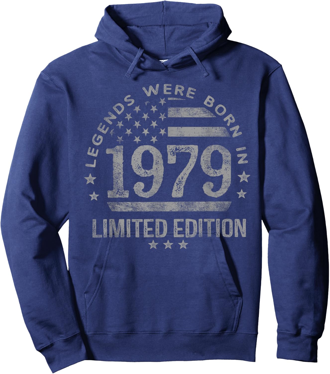 Legends were Born in 1979 USA Flag Hoodie - Hoodie | Navy