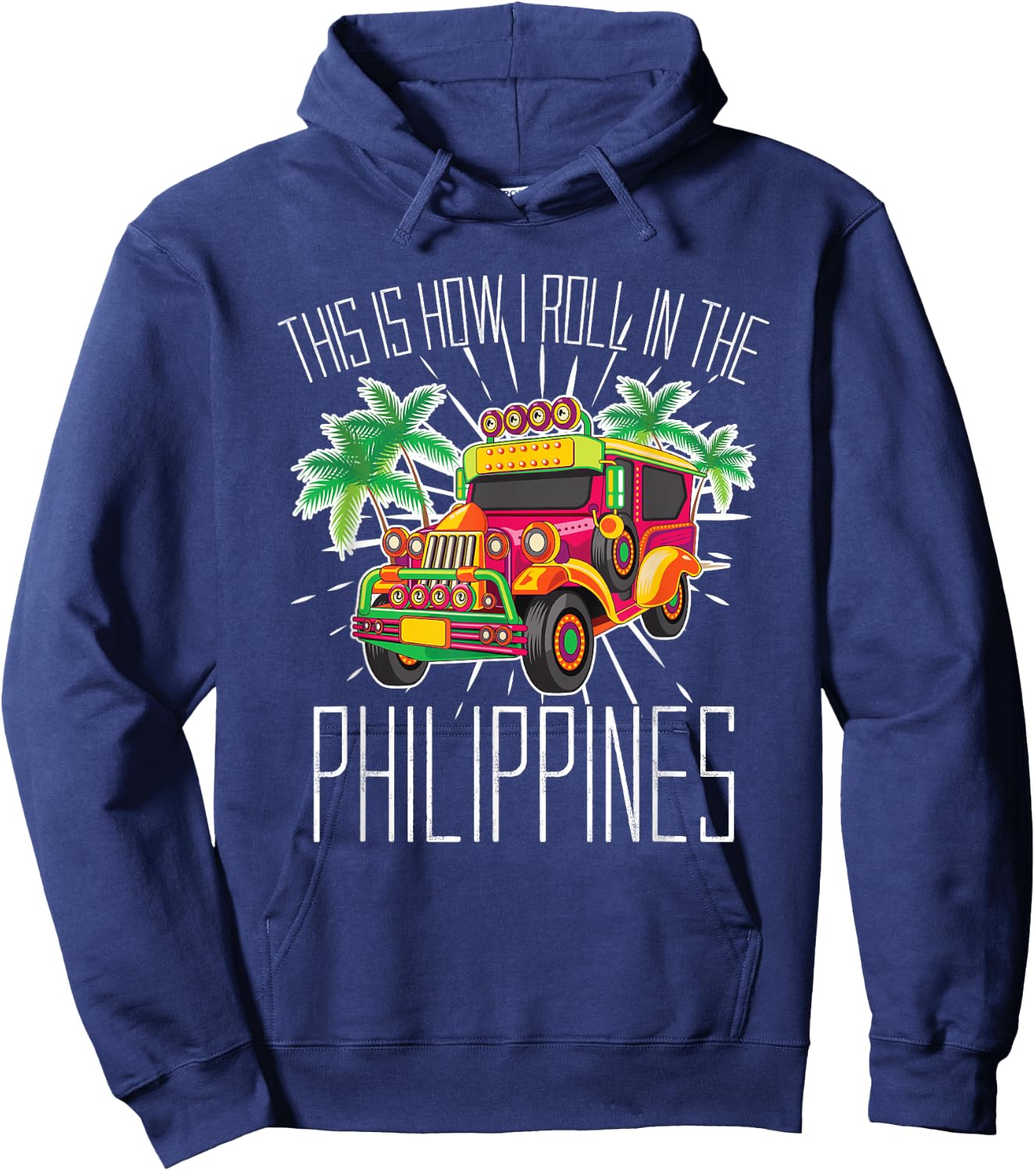 Summer Car Holiday Manila Asia Philippines Hoodie - Hoodie | Navy