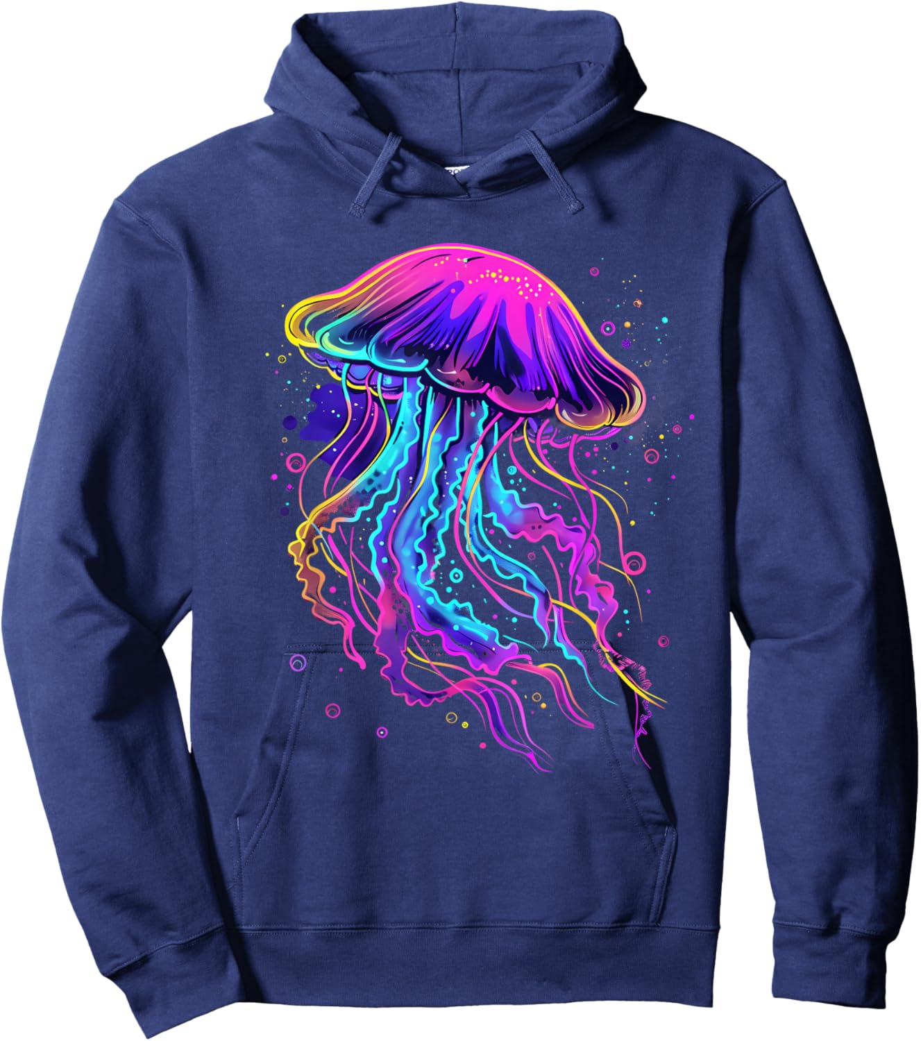 Jellyfish Sea Ocean Animal Lover Ocean Sea Jellyfish Artwork Hoodie - Hoodie | Navy
