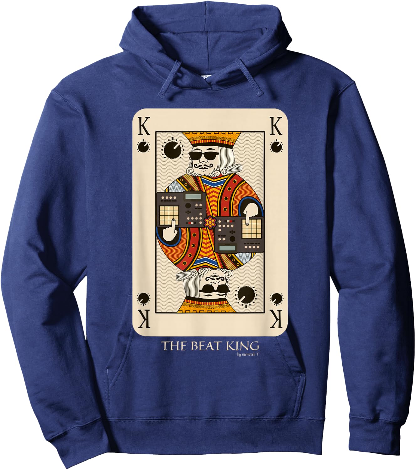 Beatmaker King for Music Producer and Dj Hoodie - Hoodie | Navy
