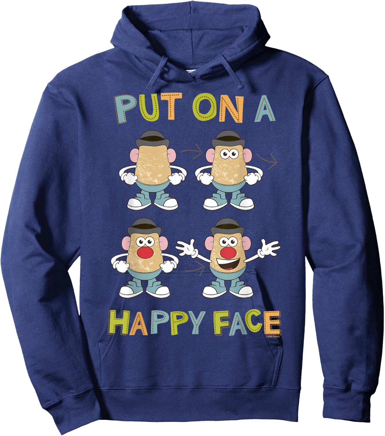 Mr. Potato Head Put On A Happy Face Hoodie - Hoodie | Navy