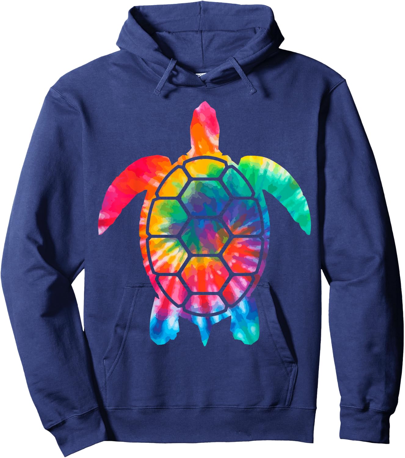 Turtle Tie Dye Hippie Diving Diver Gift Hoodie - Hoodie | Navy