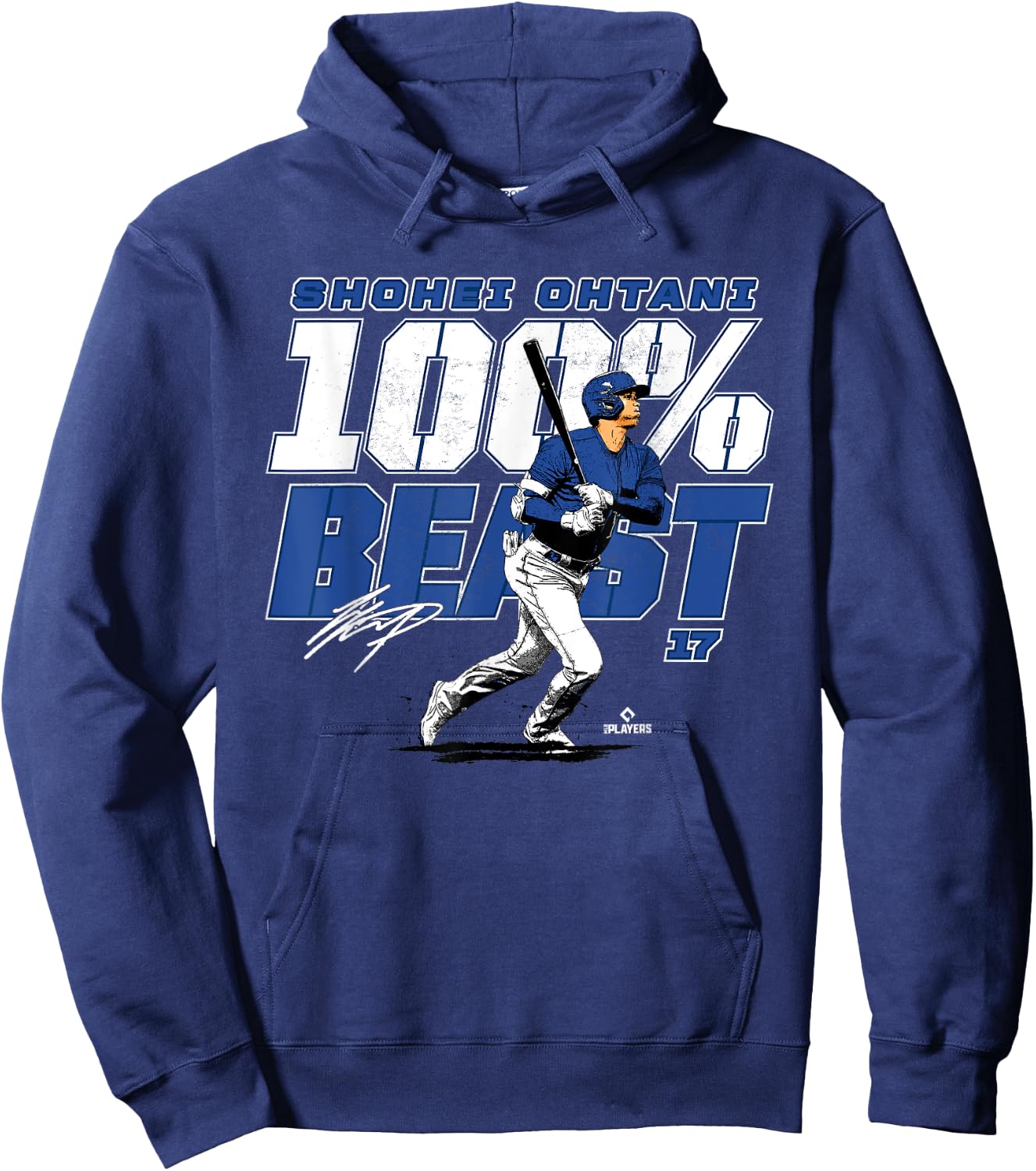 100 Percent Beast Shohei Ohtani Los Angeles Baseball MLBPA Hoodie - Hoodie | Navy
