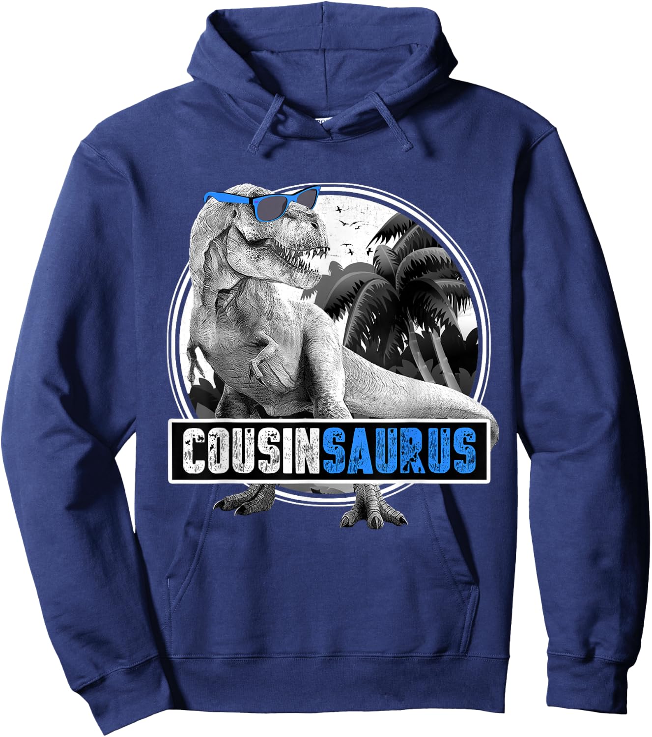 Cousinsaurus T Rex Dinosaur Hoodie - Hoodie | Navy