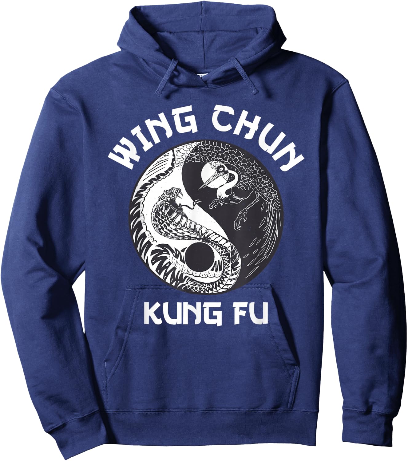 Wing Chun Yin Yang Snake Crane Hoodie - Hoodie | Navy