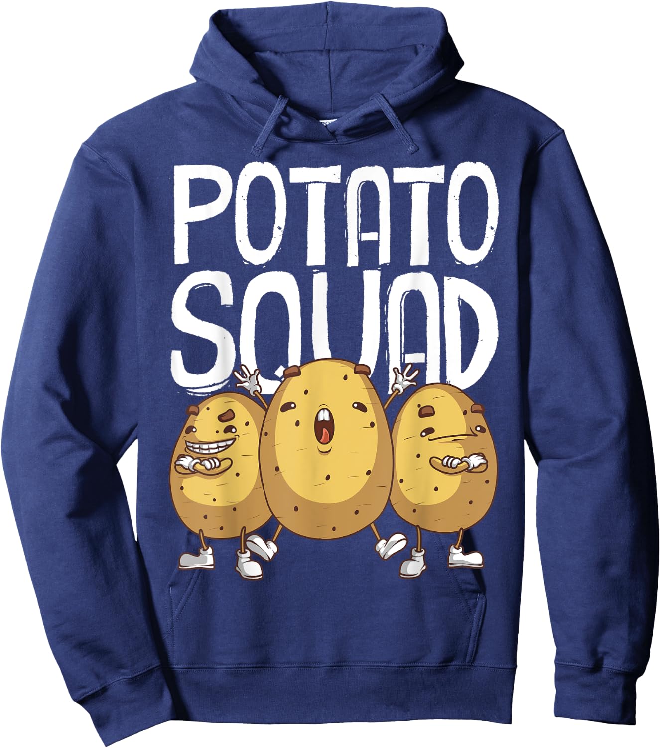 Funny Potato Squad Gift Women Cool Vegetarian Team Hoodie - Hoodie | Navy