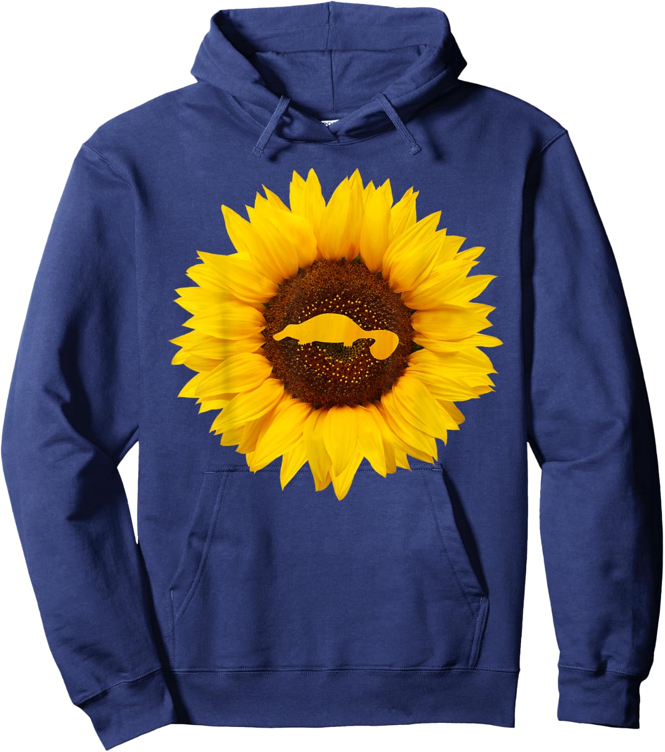 Platypus Gift Men Monotreme Animal Sunflower Lover Hoodie - Hoodie | Navy