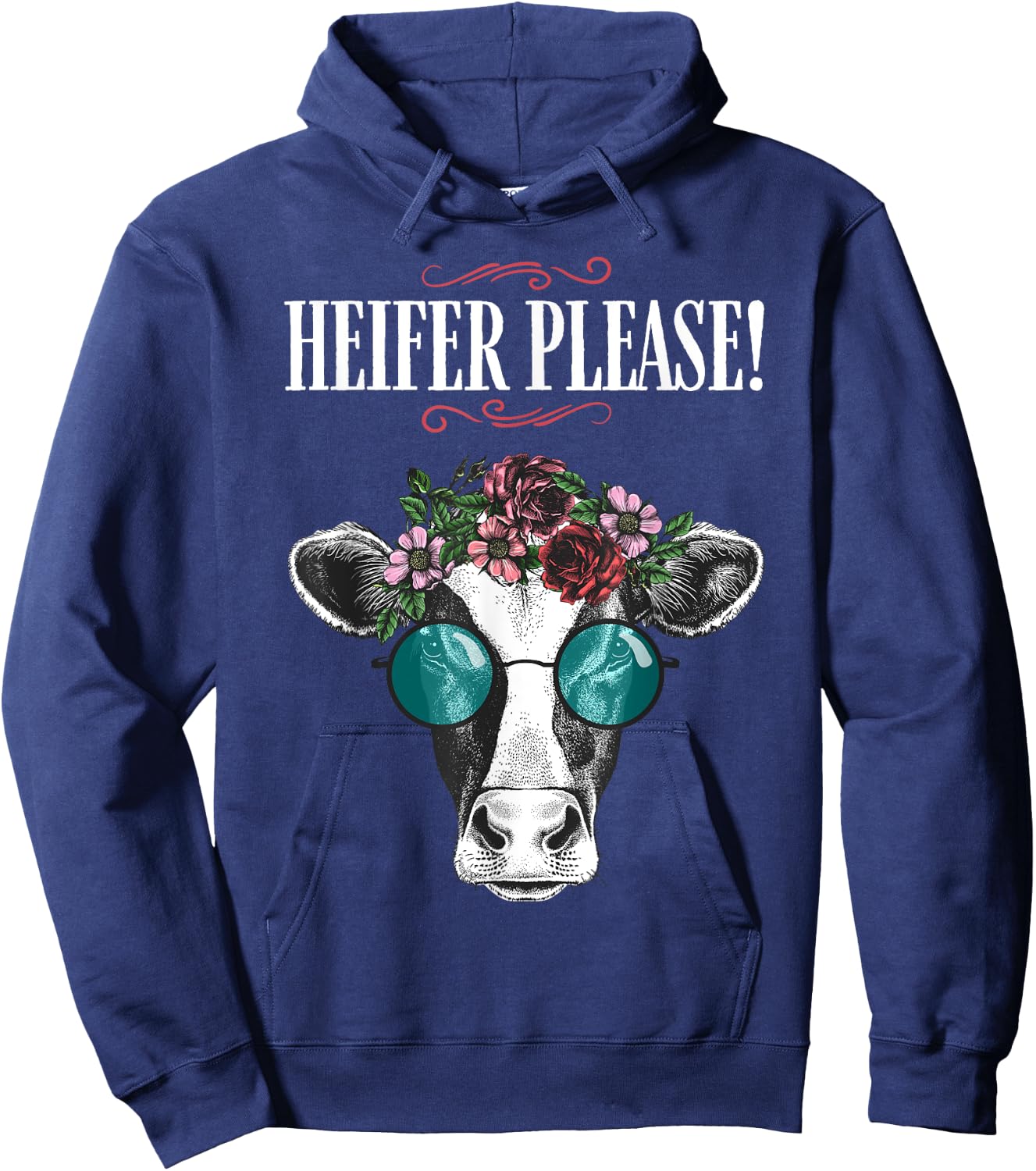 Heifer Please Shirt Vintage Country Sayings Heifer Hoodie - Hoodie | Navy