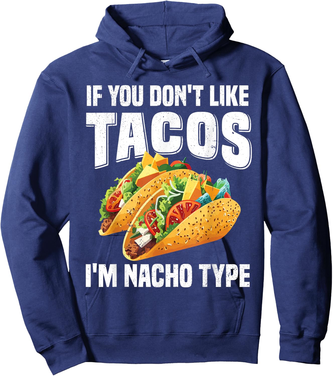 Cute Taco Design Women Kids Mexican Food Taco Lover Hoodie - Hoodie | Navy