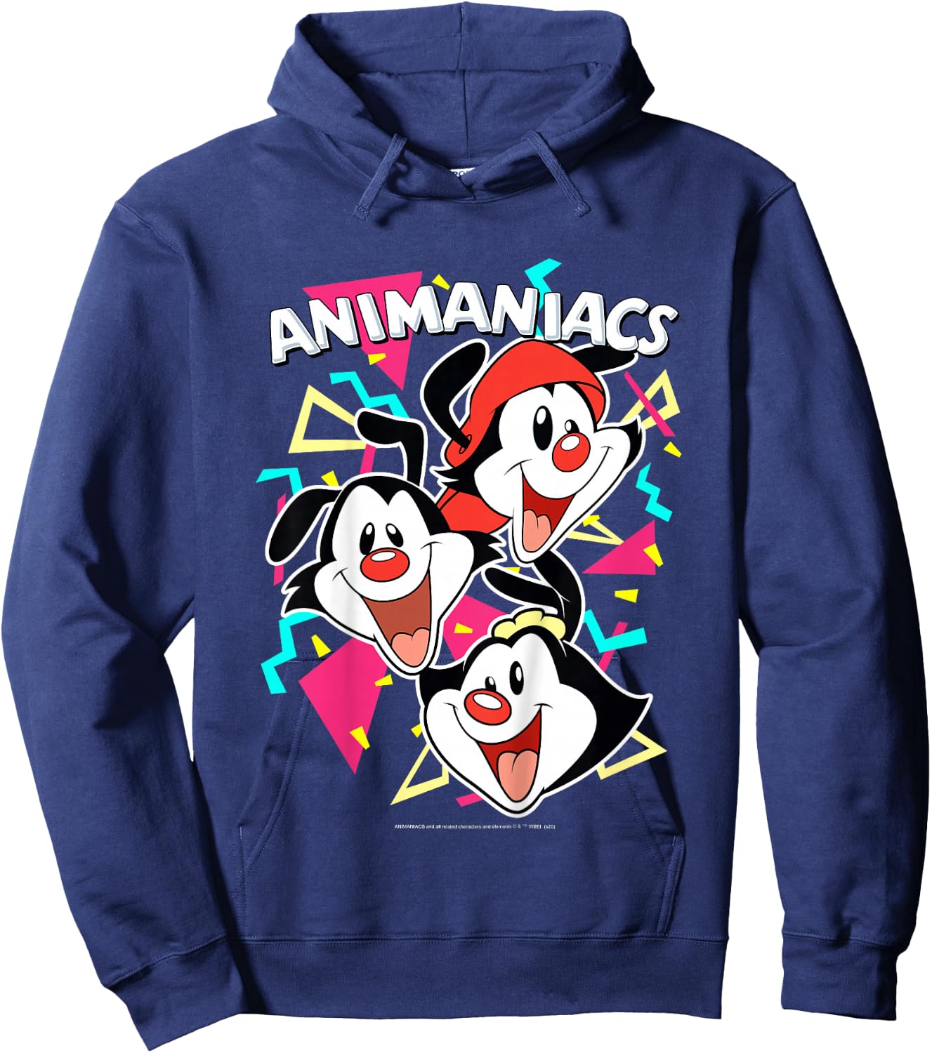 Kids Animaniacs Yakko Wakko & Dot Party Portrait Hoodie - Hoodie | Navy