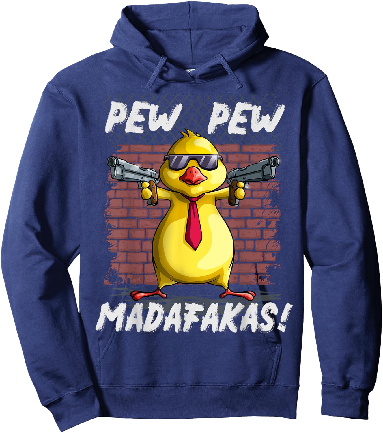 Funny Chicks PewPewPew Madafakas Crazy Chick Pew Gift Hoodie - Hoodie | Navy
