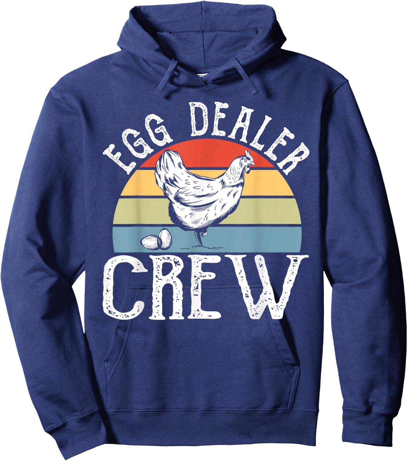 Local Egg Dealer Crew - Chicken Farm Egg Dealer Hoodie - Hoodie | Navy