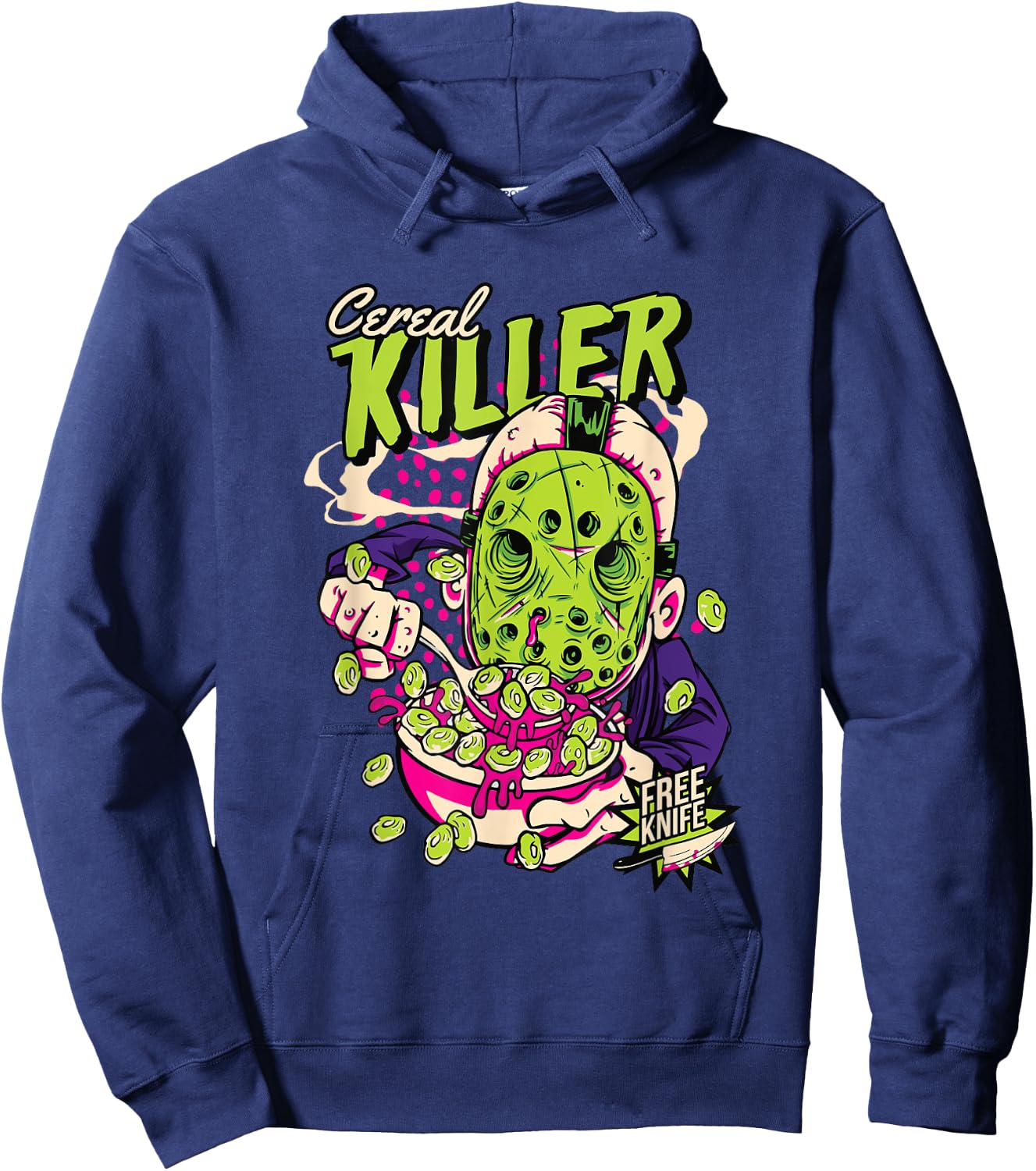 Cereal Killer | Horror Movies True Crime And Cereal Lovers Hoodie - Hoodie | Navy
