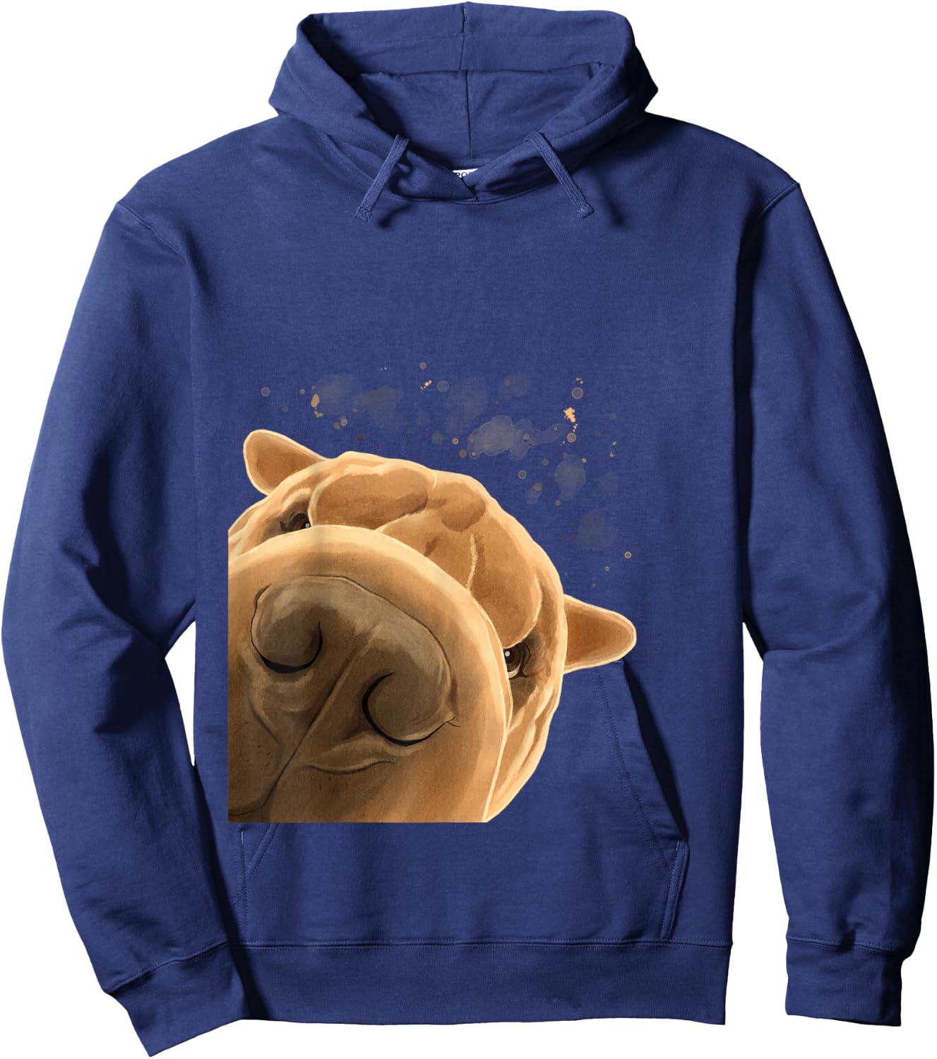 Funny Dog Shar Pei Women Kids Hoodie - Hoodie | Navy