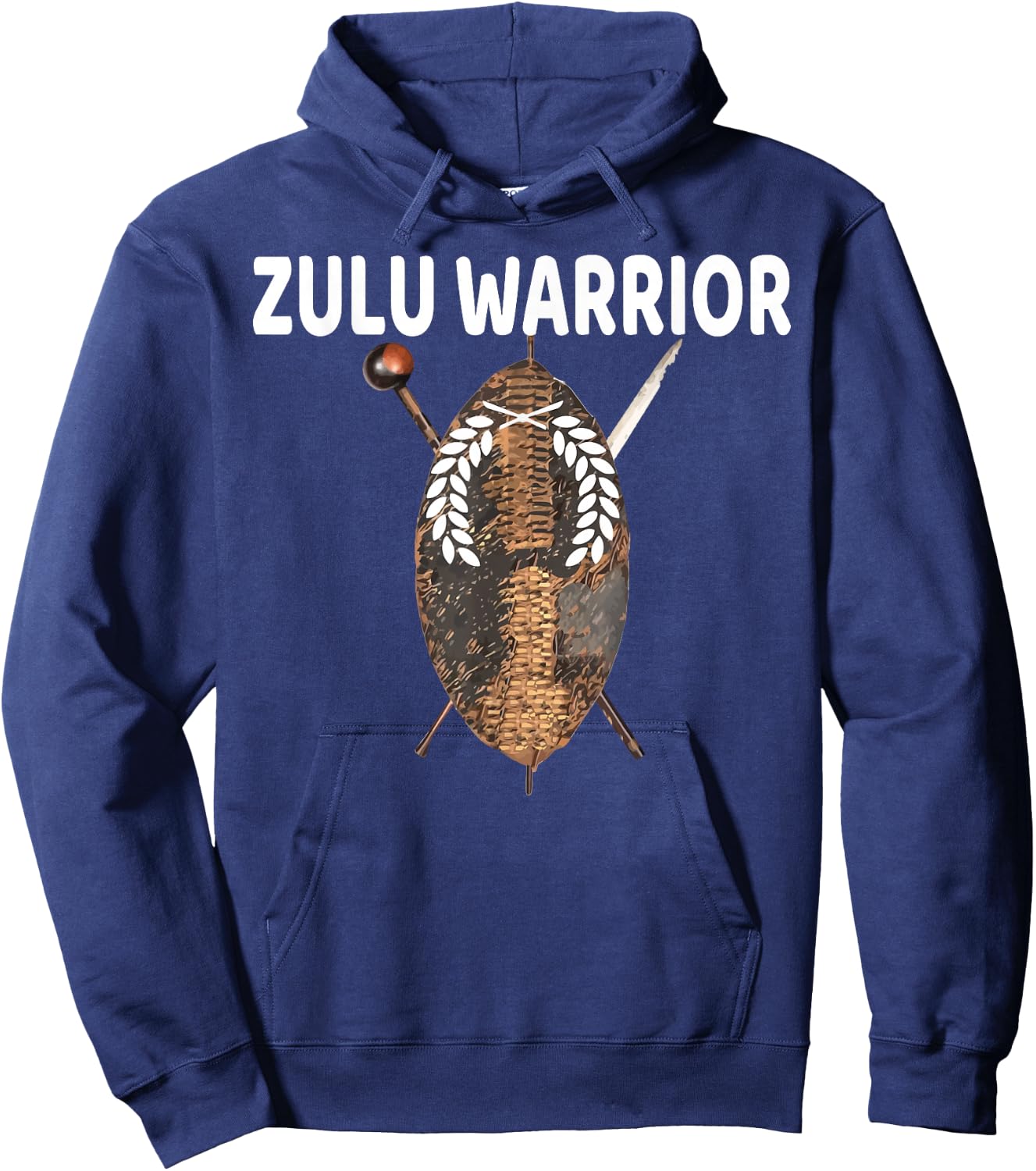 Zulu Warrior Shaka King African Tribe Africa Pride Zulu Hoodie - Hoodie | Navy