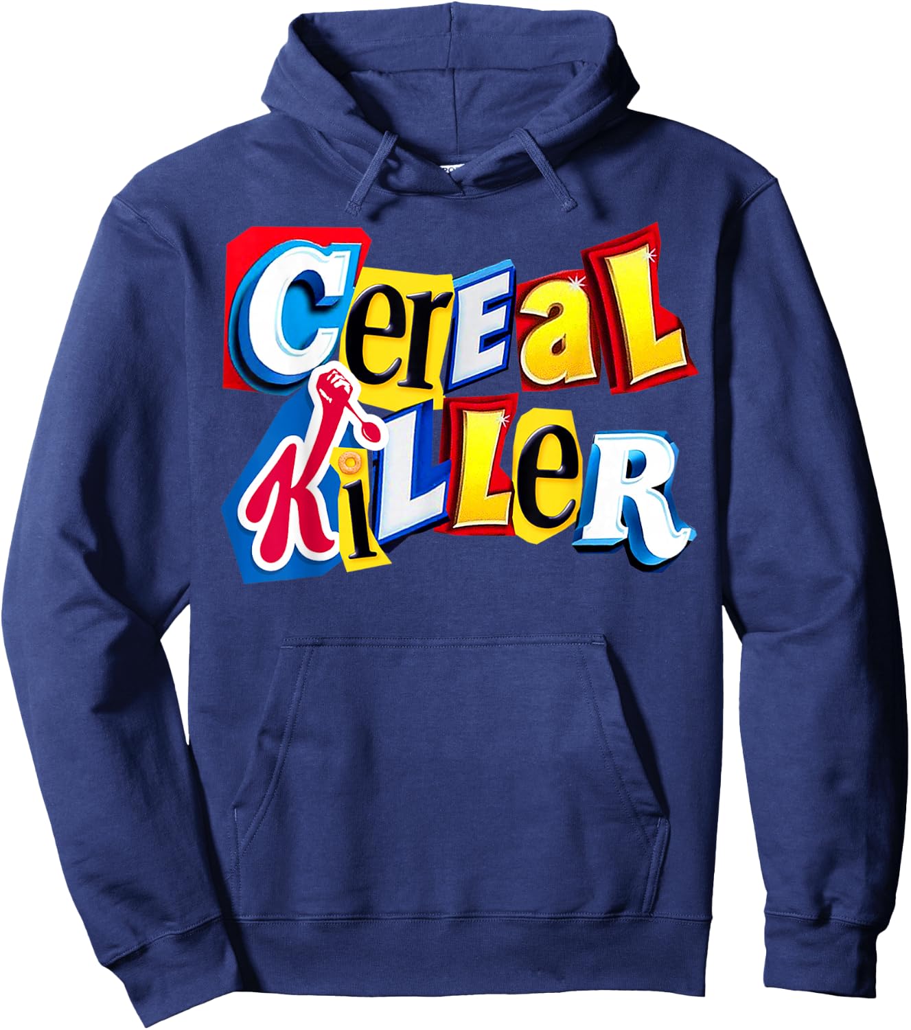 Cereal Killer Graphic for The Cereal Lovers in Your Family Hoodie - Hoodie | Navy