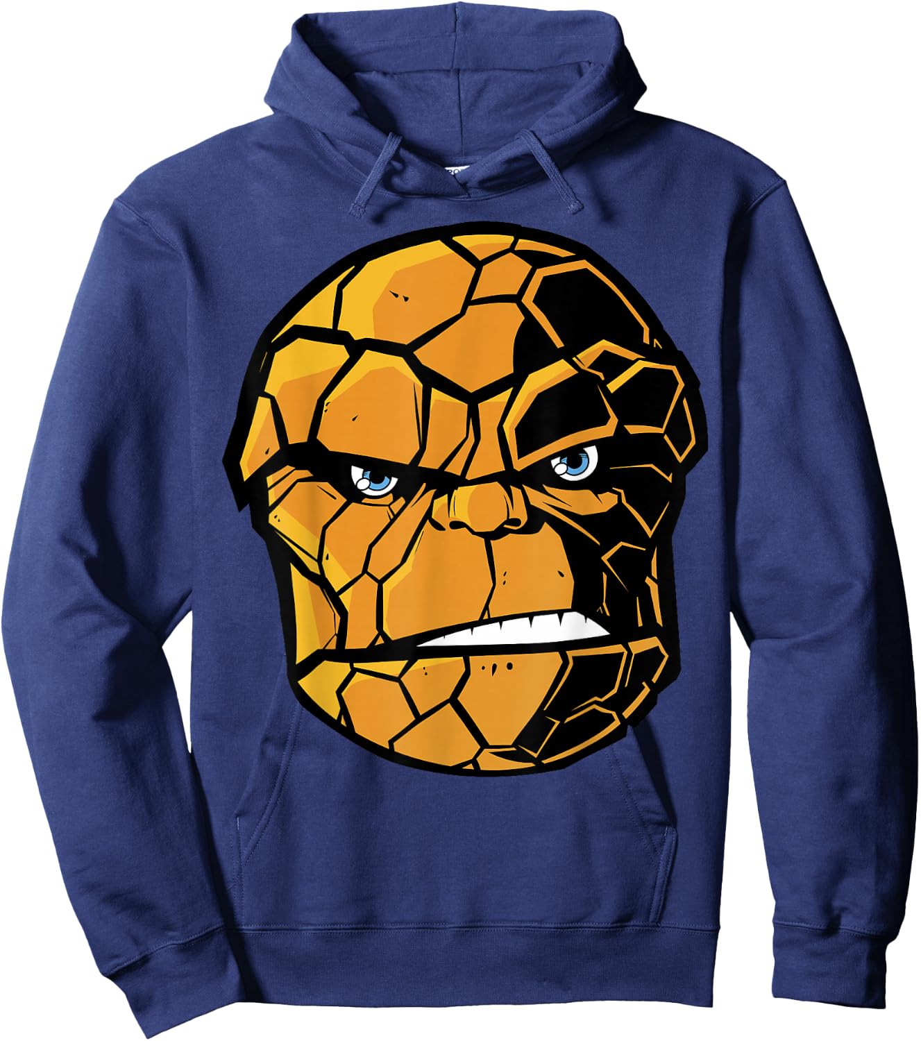 Marvel Fantastic Four The Thing Big Face Hoodie - Hoodie | Navy