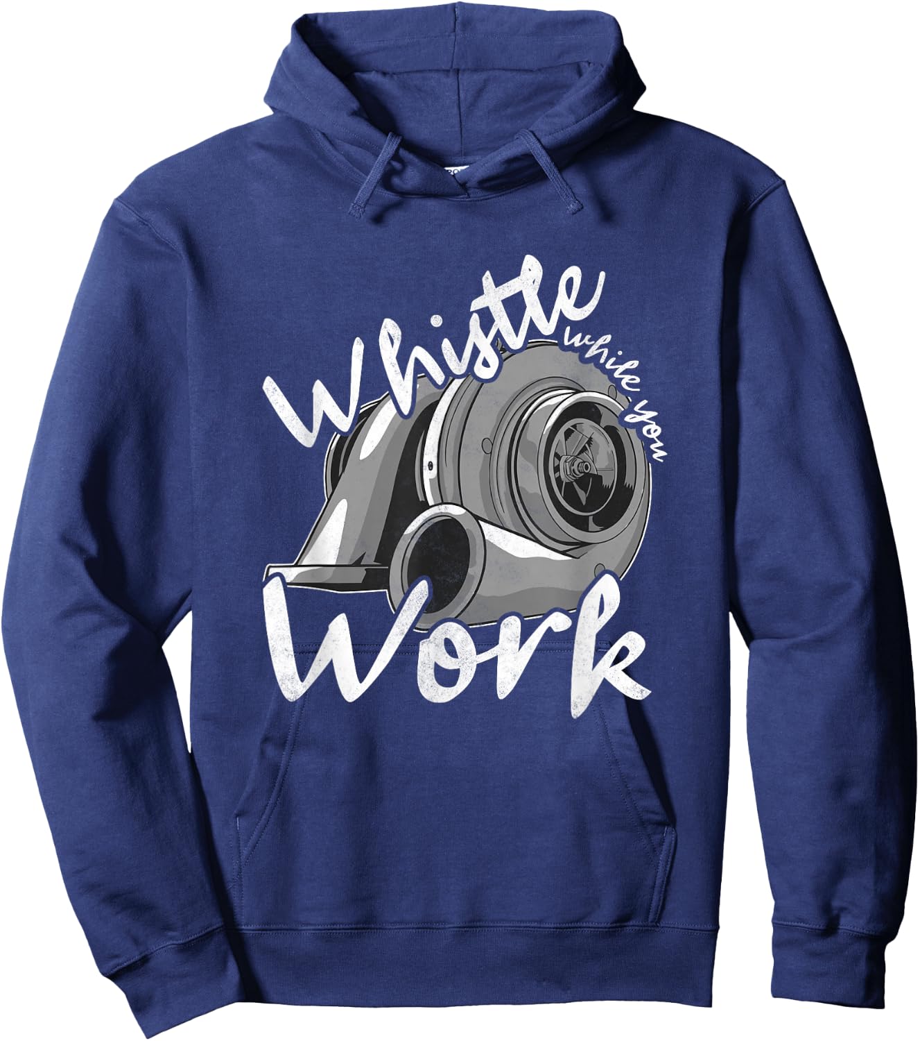 Whistle While You Work, Trucker Hoodie - Hoodie | Navy