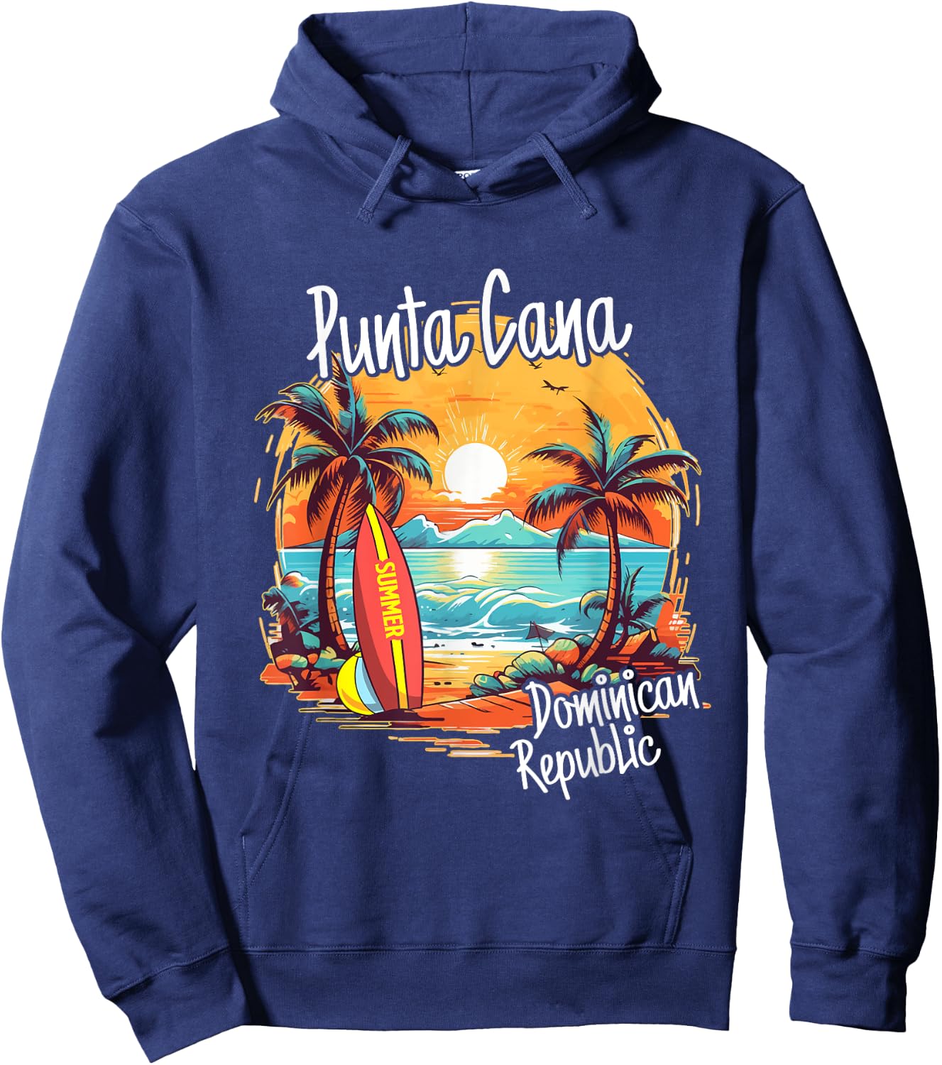 Punta Cana Vacation Dominican Republic Beach Family Trip Hoodie - Hoodie | Navy