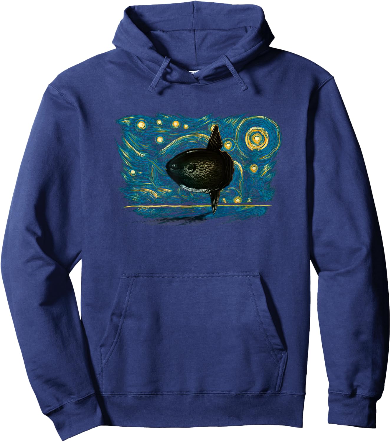 Retro Vintage Style Sunfish Hoodie - Hoodie | Navy