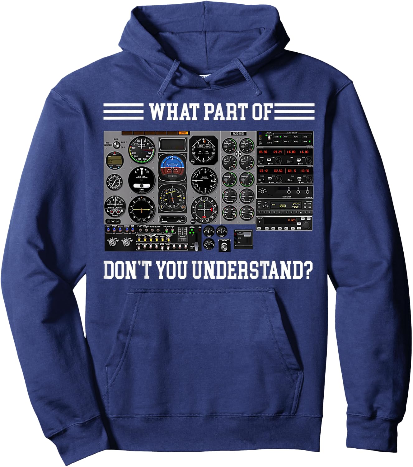What Part Of Don't Understand Pilot Hoodie - Hoodie | Navy