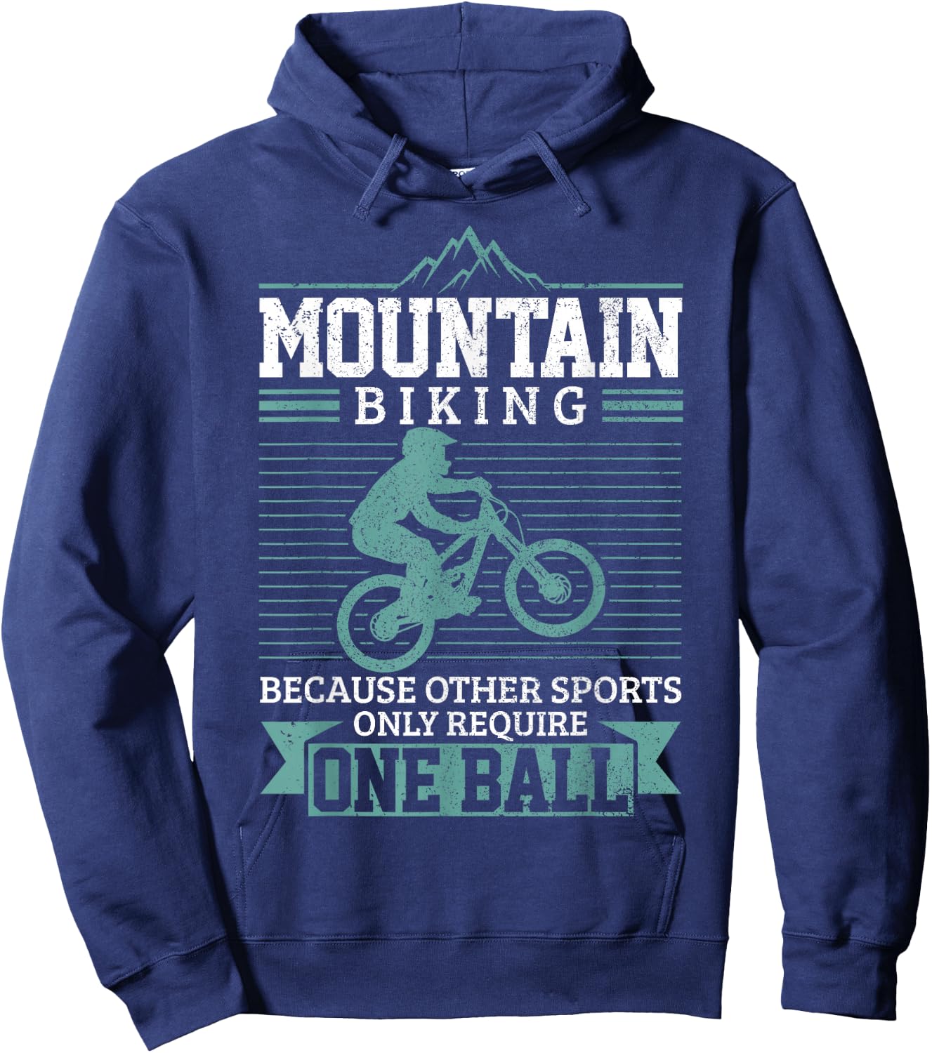 Mountain Bike MTB Downhill Biking Funny Mountain Biker Gift Hoodie - Hoodie | Navy