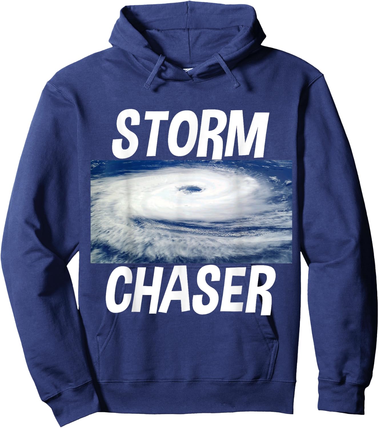 Storm Chaser Hurricane Picture Weather Meteorologist Hoodie - Hoodie | Navy