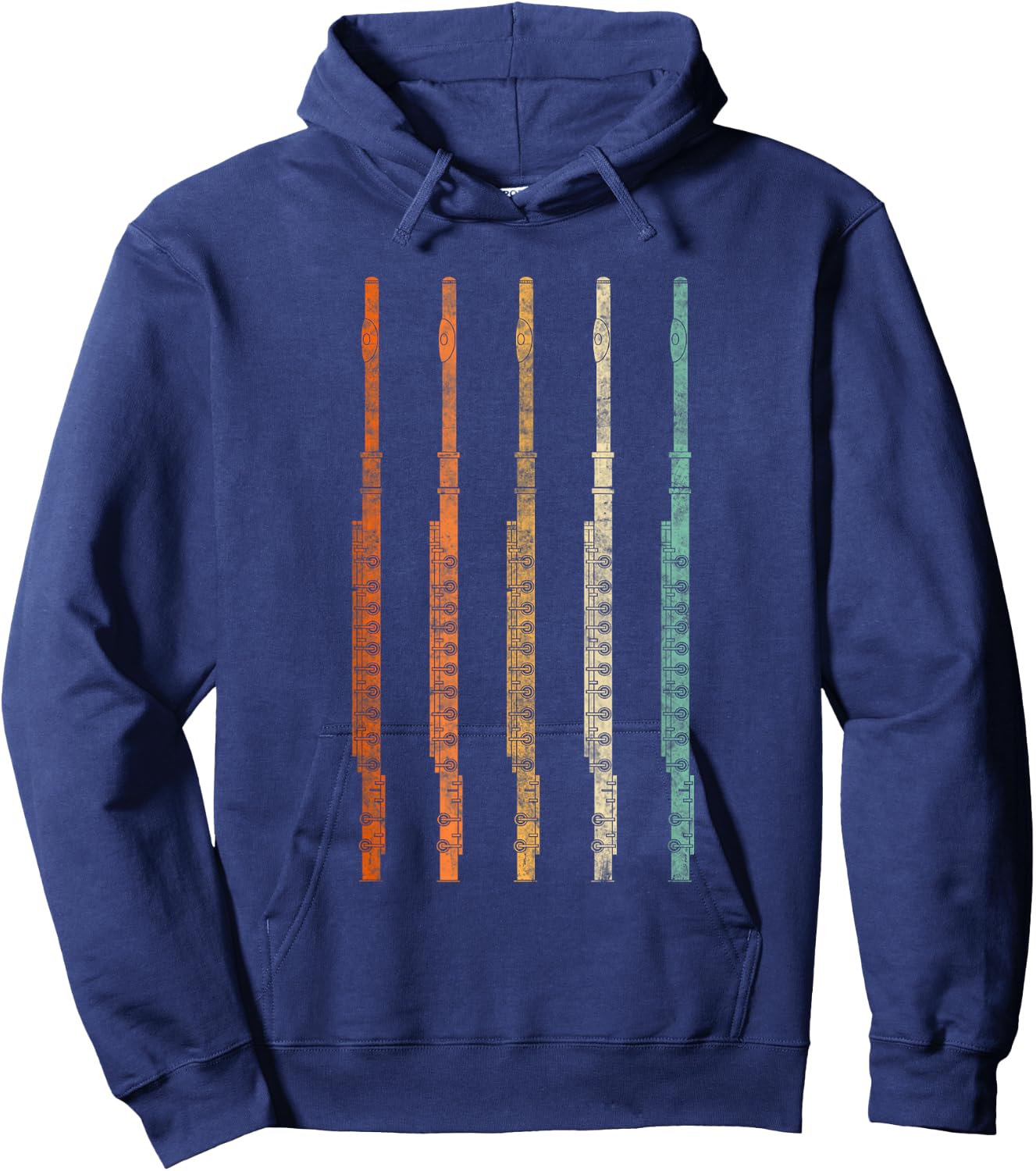 Marching Band Flute Hoodie - Hoodie | Navy