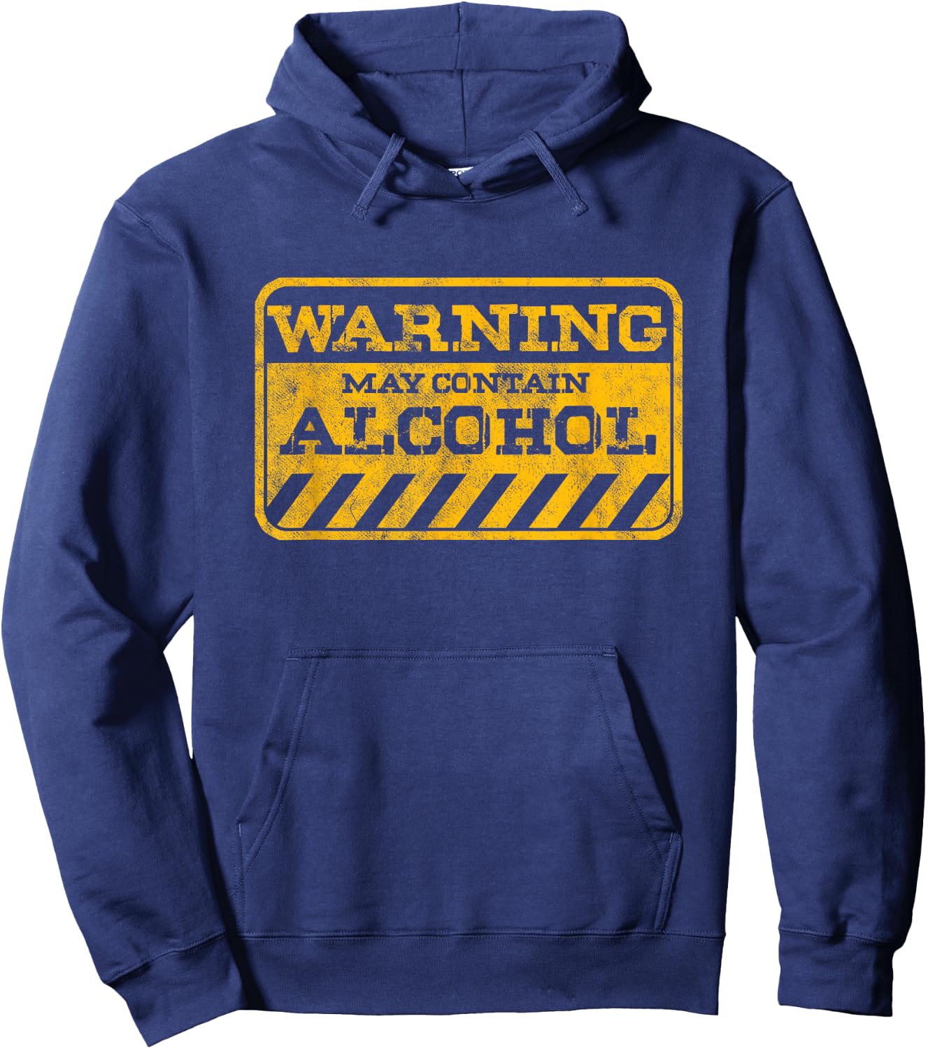 Funny shot drinker warning may contain alcohol Hoodie - Hoodie | Navy