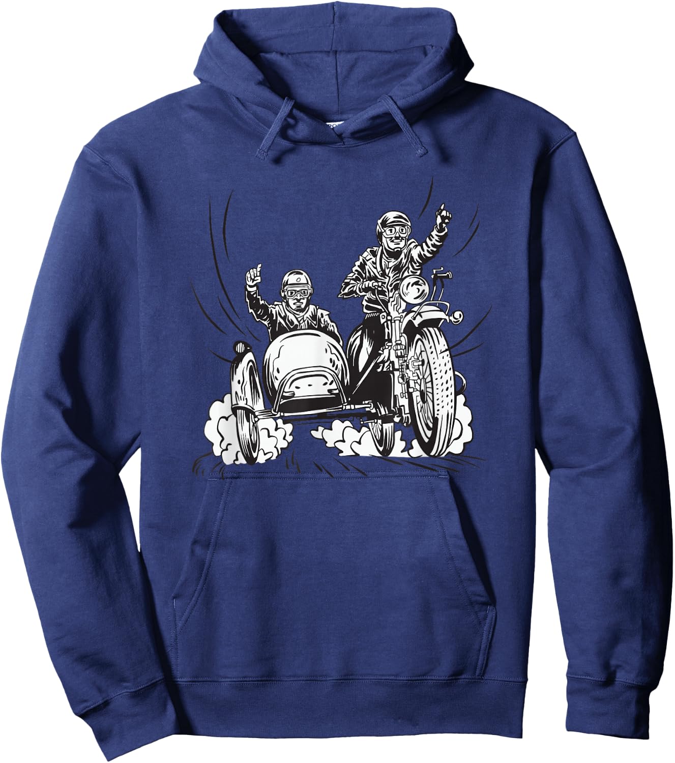 Motorcycle Tension Side Car Fans Motorcycle Rider Hoodie - Hoodie | Navy