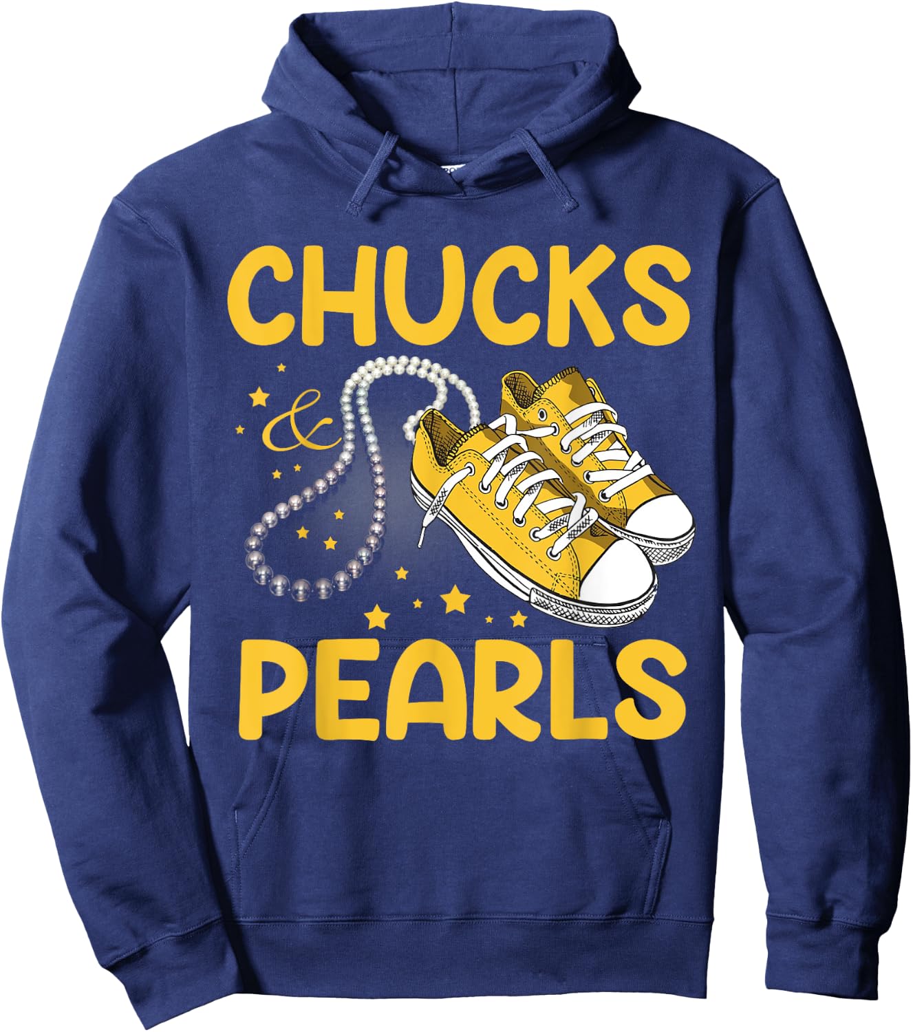 Chucks and Pearls Hoodie - Hoodie | Navy
