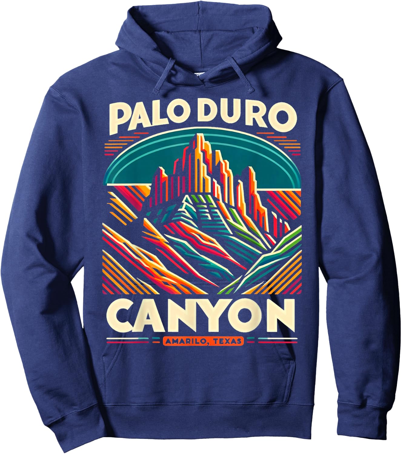 Palo Duro Canyon Amarillo Texas Off-roading Desert Camo Hoodie - Hoodie | Navy