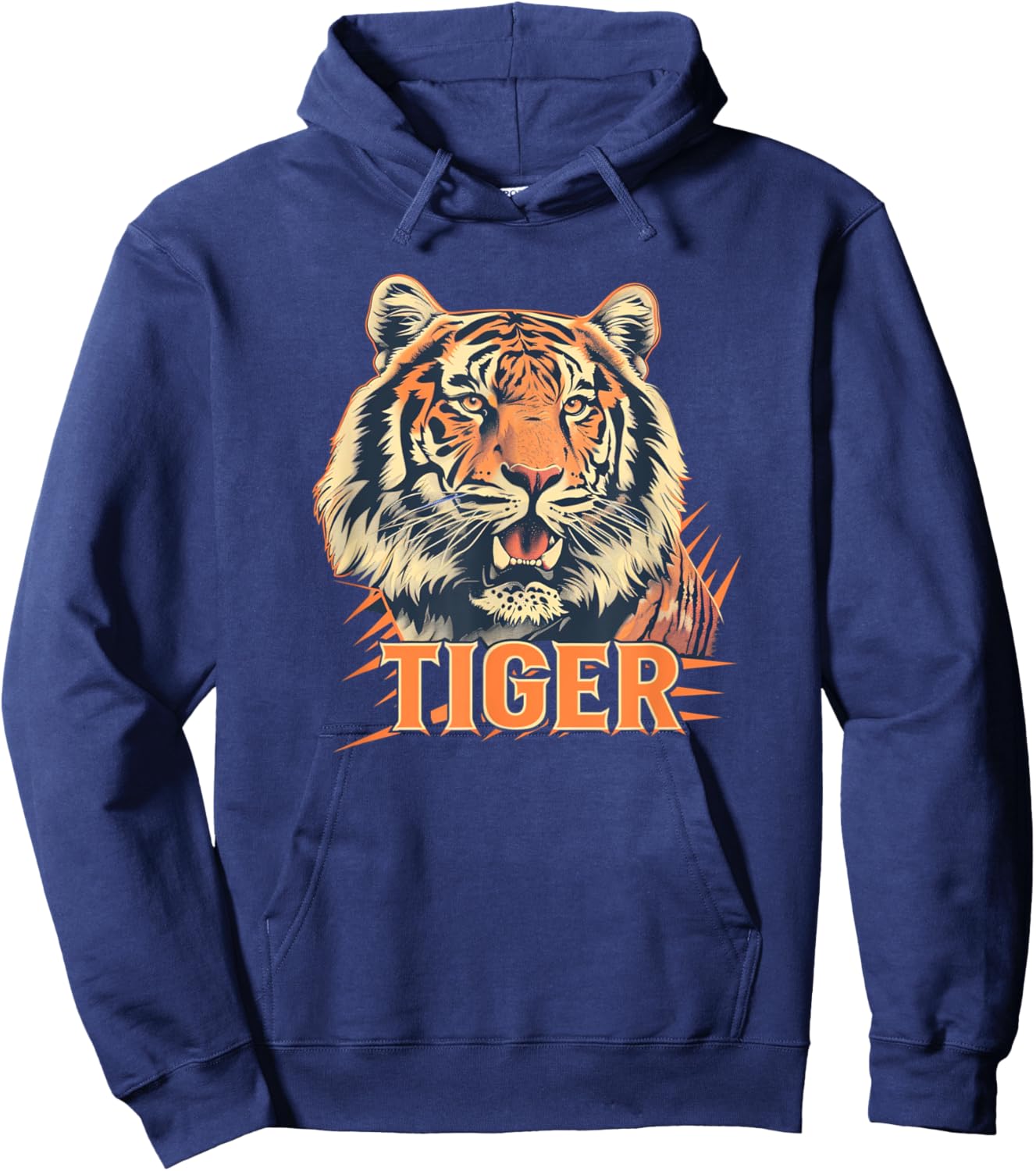 Pretty Tiger Face for Wild Cats Lovers Hoodie - Hoodie | Navy