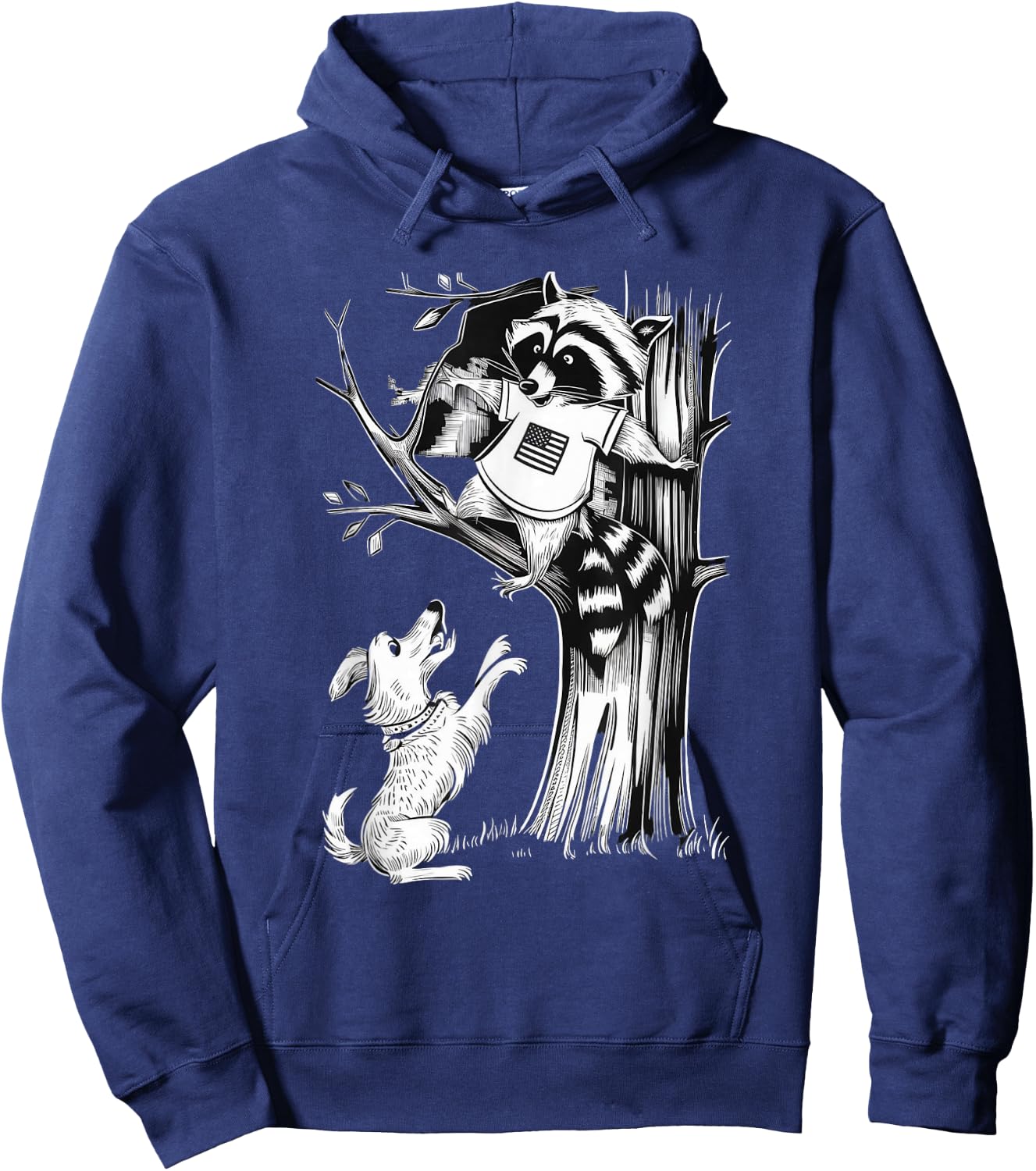 Patriotic Coon Hunting Dogs American Flag men women Hoodie - Hoodie | Navy