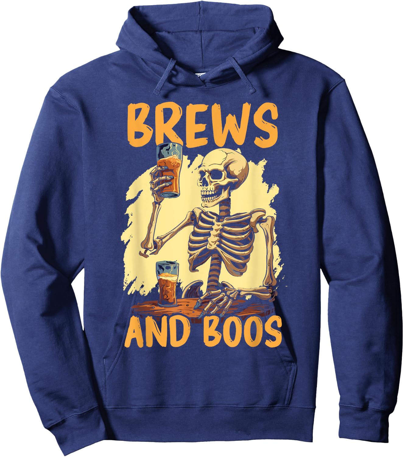 Halloween Beer Drinker Trick Or Treat Spooky Alcoholic Hoodie - Hoodie | Navy