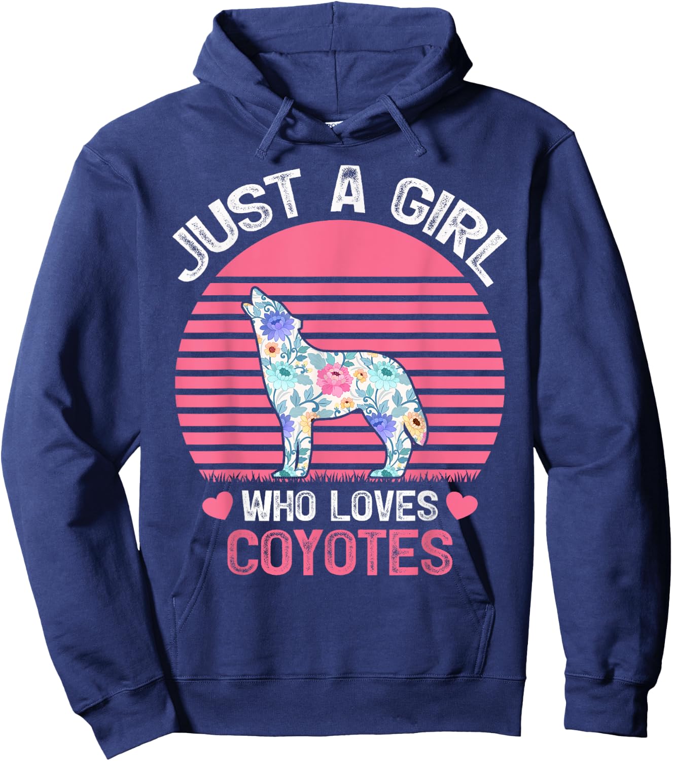 Coyote Animal Lover Just A Girl Who Loves Coyotes Hoodie - Hoodie | Navy