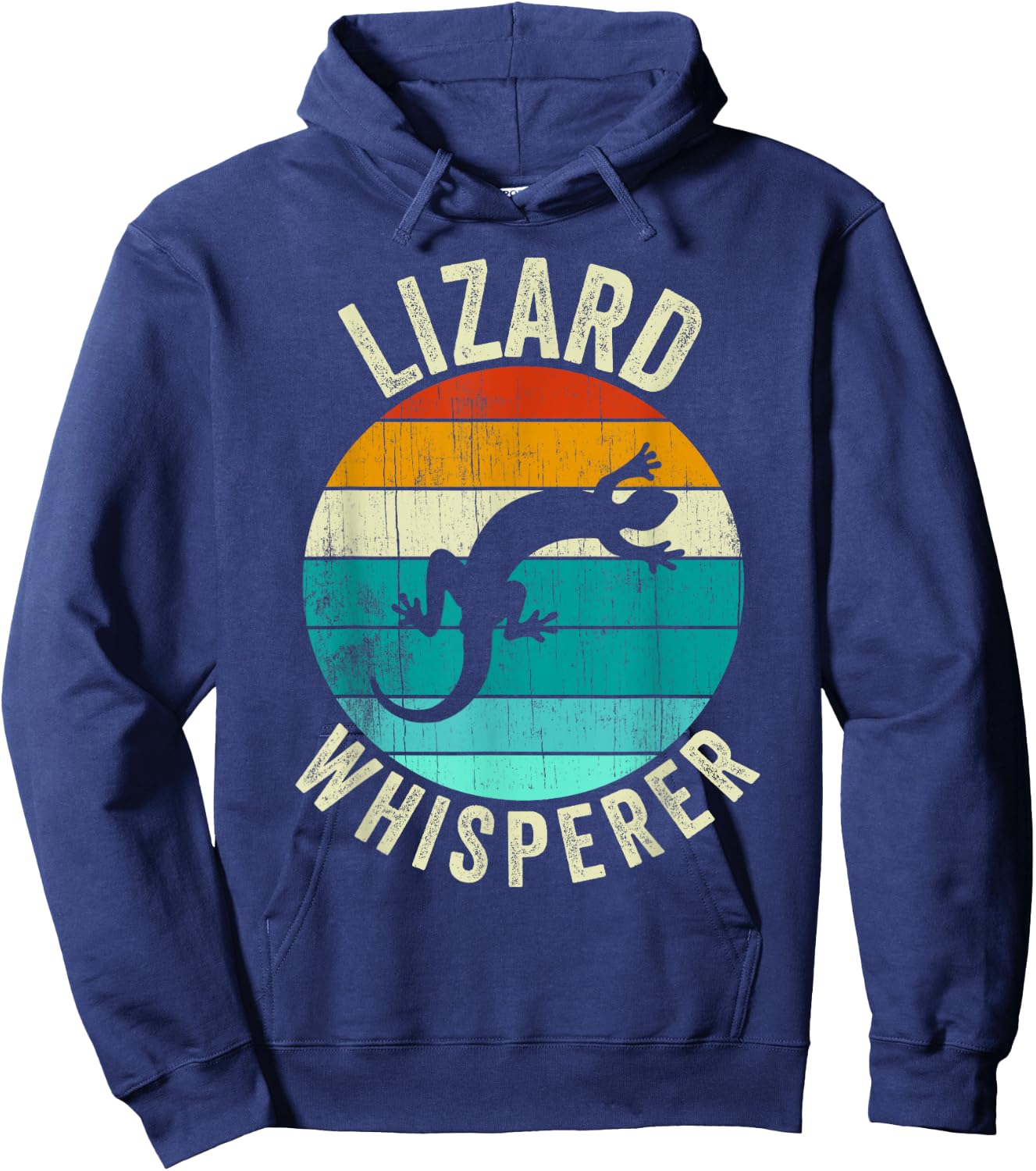 Vintage Retro Lizard Whisperer Gecko Reptile Lover Kids Gift Hoodie - Hoodie | Navy