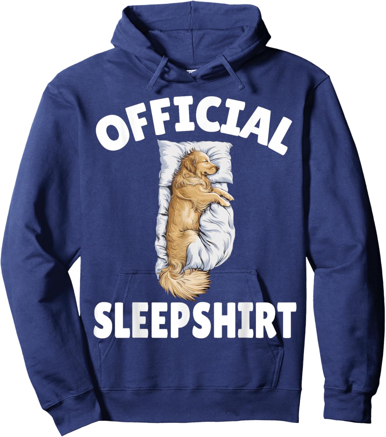 Golden Retriever Dog Official Sleepshirt Napping Pajamas Hoodie - Hoodie | Navy