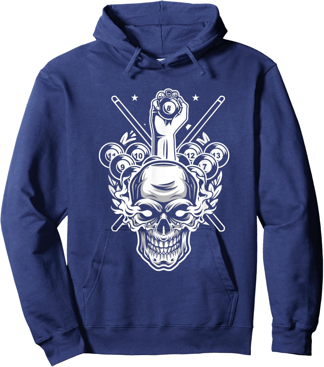 Awesome Pocket Billiard Pool Player Athlete Cue Sports Game Hoodie - Hoodie | Navy