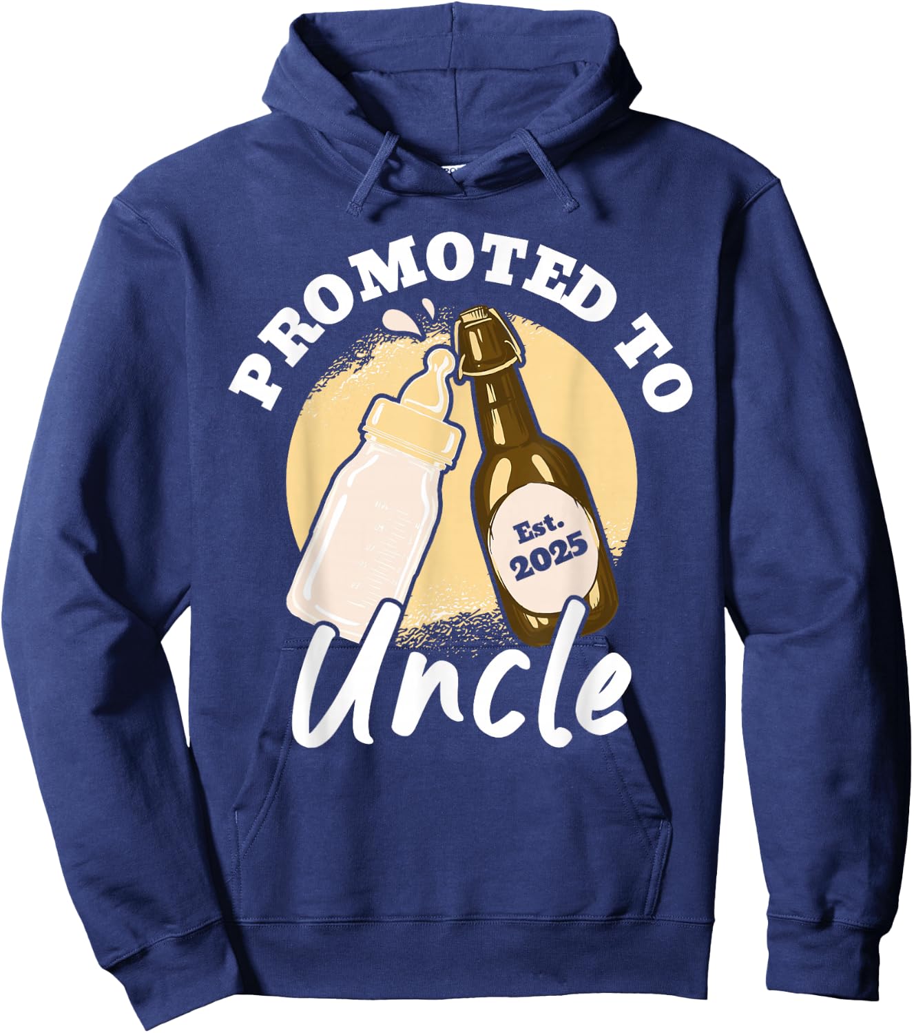 Promoted To Uncle 2025 Hoodie - Hoodie | Navy