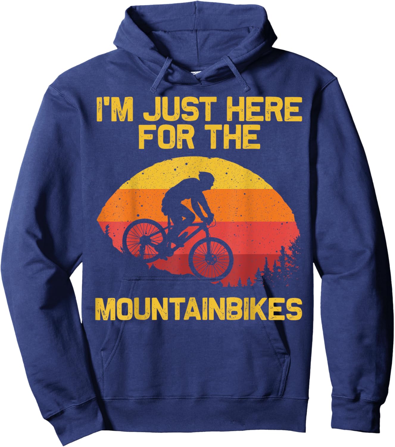 Cool Mountain Biking Women Biker MTB Bicycle Bike Hoodie - Hoodie | Navy