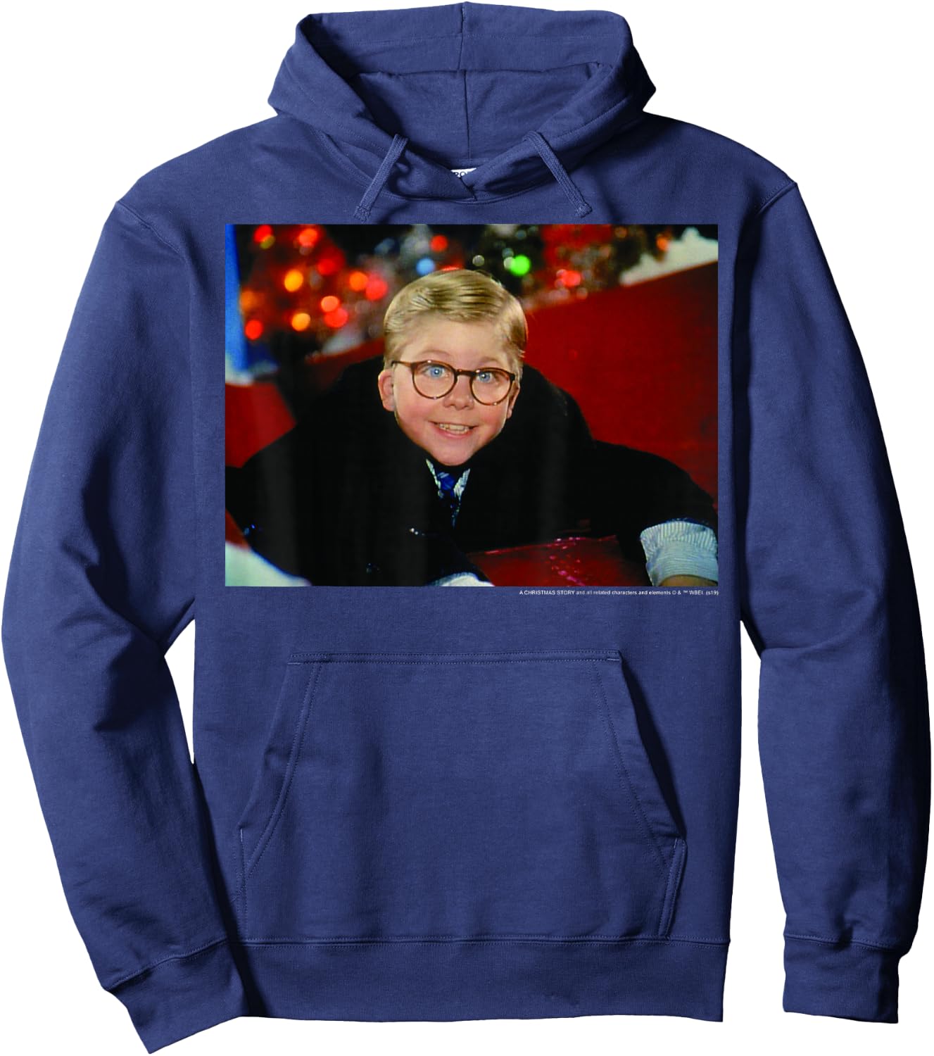 A Christmas Story Ralphie Smile Photo Hoodie - Hoodie | Navy